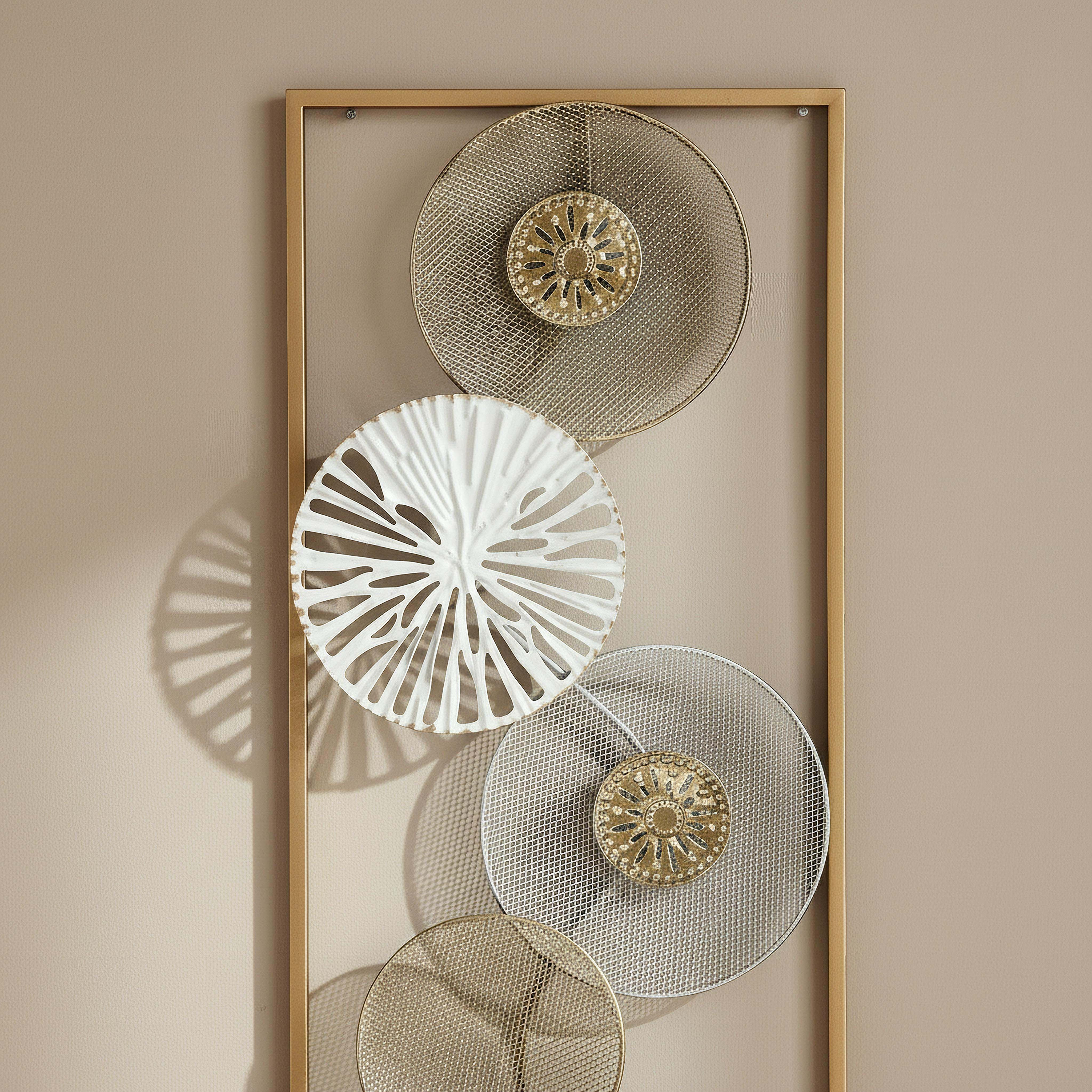 زينة حائط معدنية بيرسي إيفارا من مونوكروم - 25x61x47 سم-hbxdiningroom-walldecor-wallart-image-2