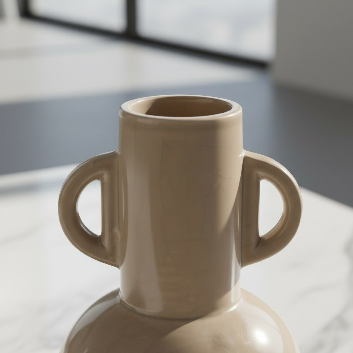 Umber Sinatra Antique Crackle Ceramic Vase - 13.1x13.1x21.6 cm-hbxbedroom-decorandaccessories-vases-image-2