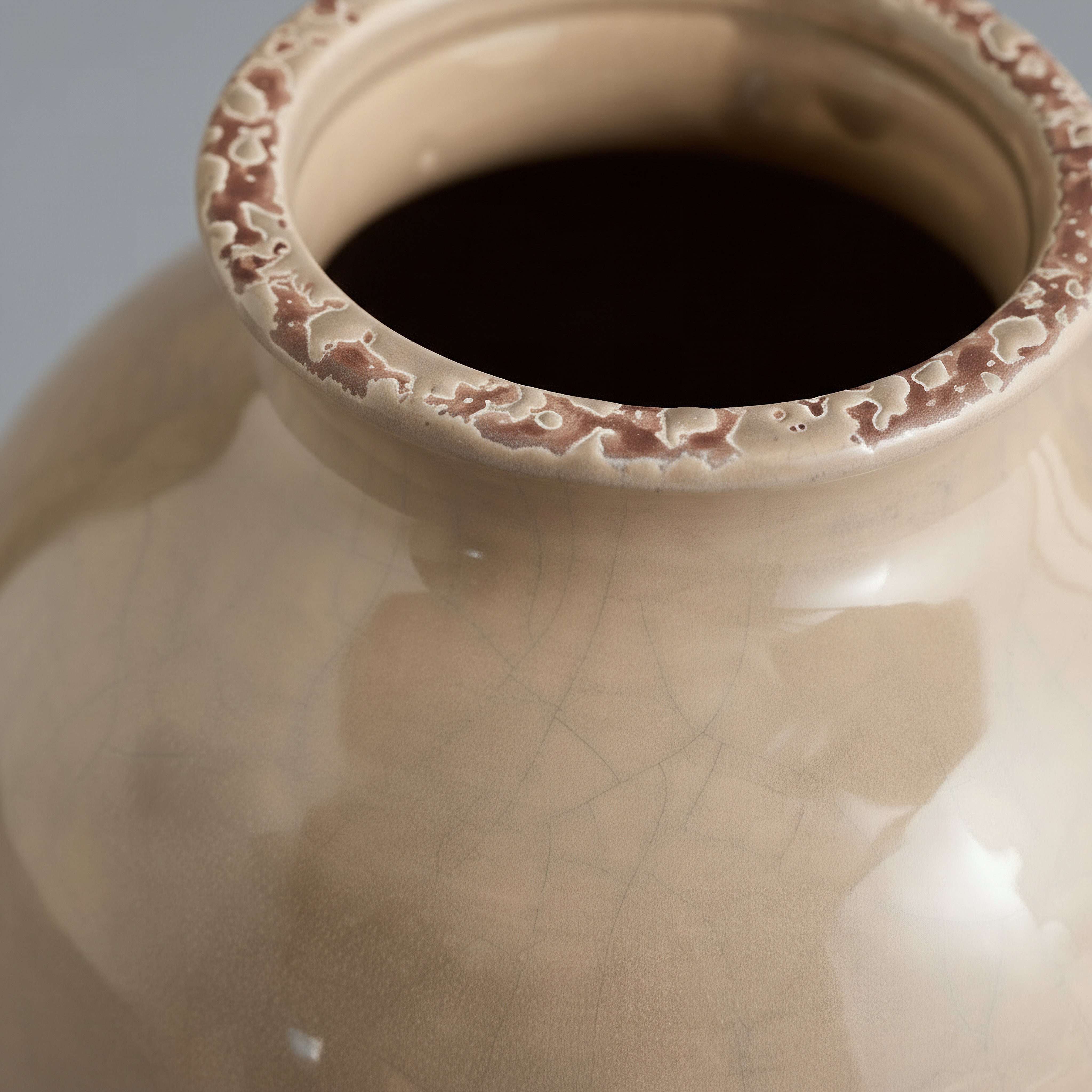 Umber Sinatra Antique Crackle Vase - 16.5x16.5x19 cm-hbxbedroom-decorandaccessories-vases-image-2