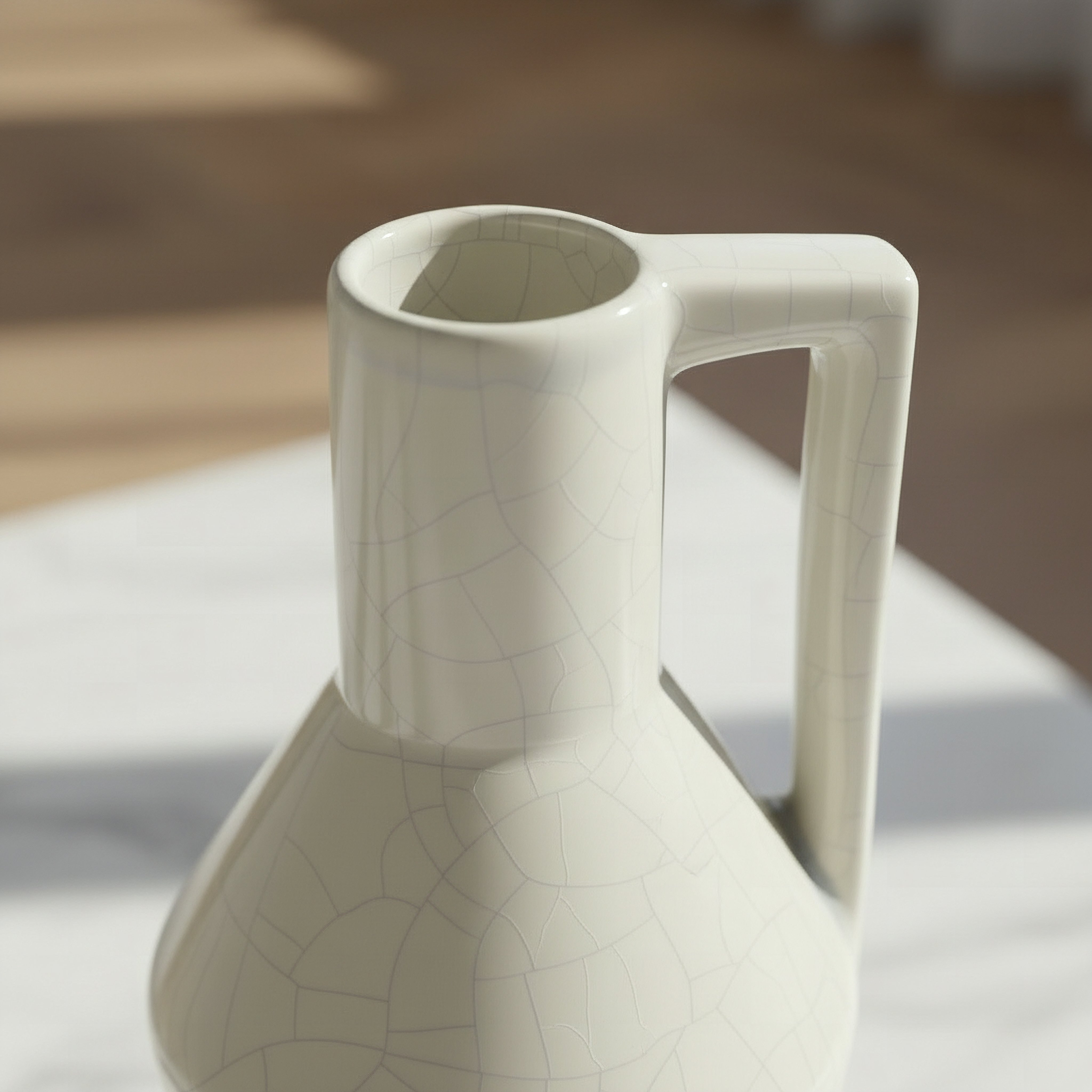 Monochrome Sinatra Antique Crackle Vase - 12.2x12.2x33.9 cm-hbxbedroom-decorandaccessories-vases-image-2