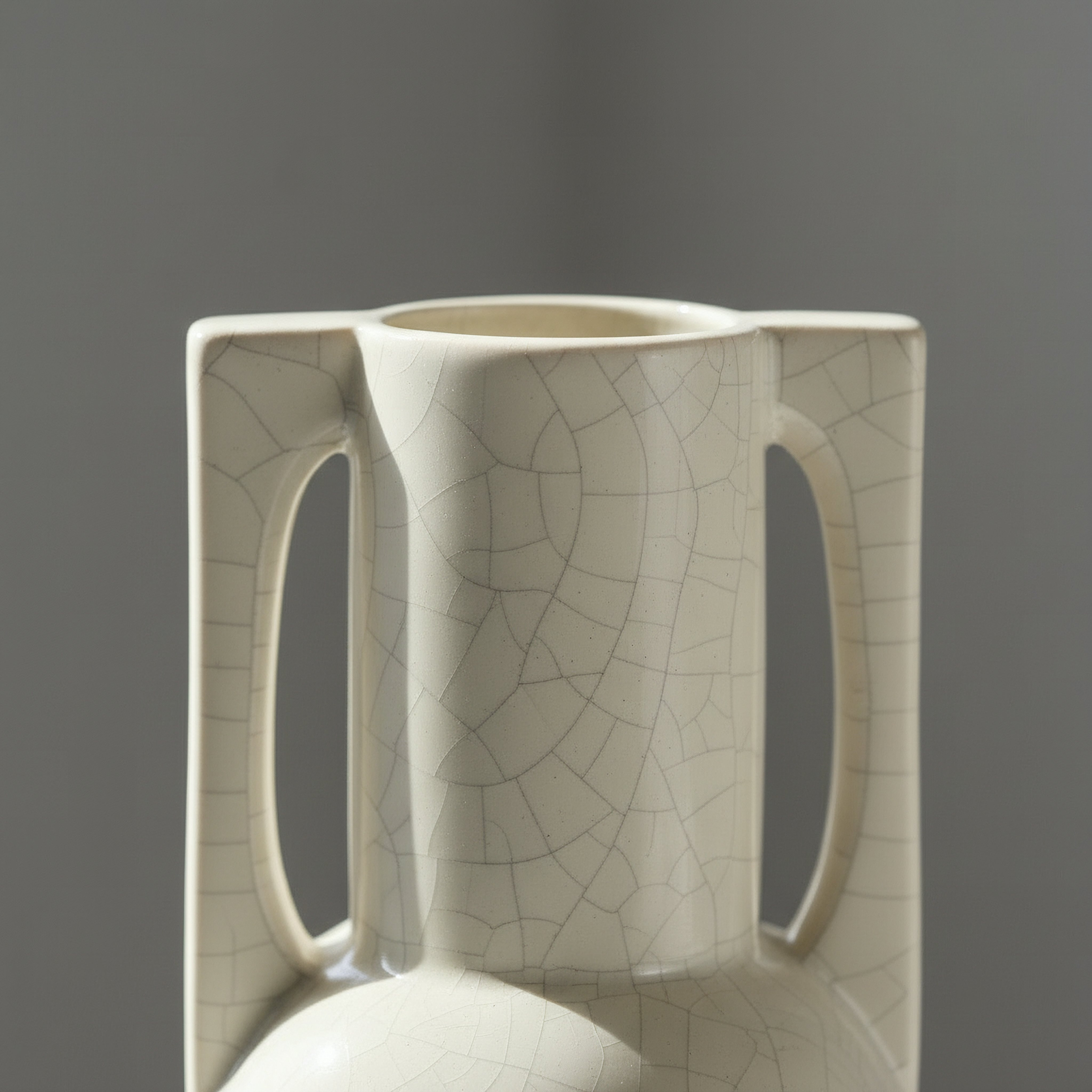 Monochrome Sinatra Antique Crackle Vase - 11.4x11.4x30.3 cm-hbxbedroom-decorandaccessories-vases-image-2