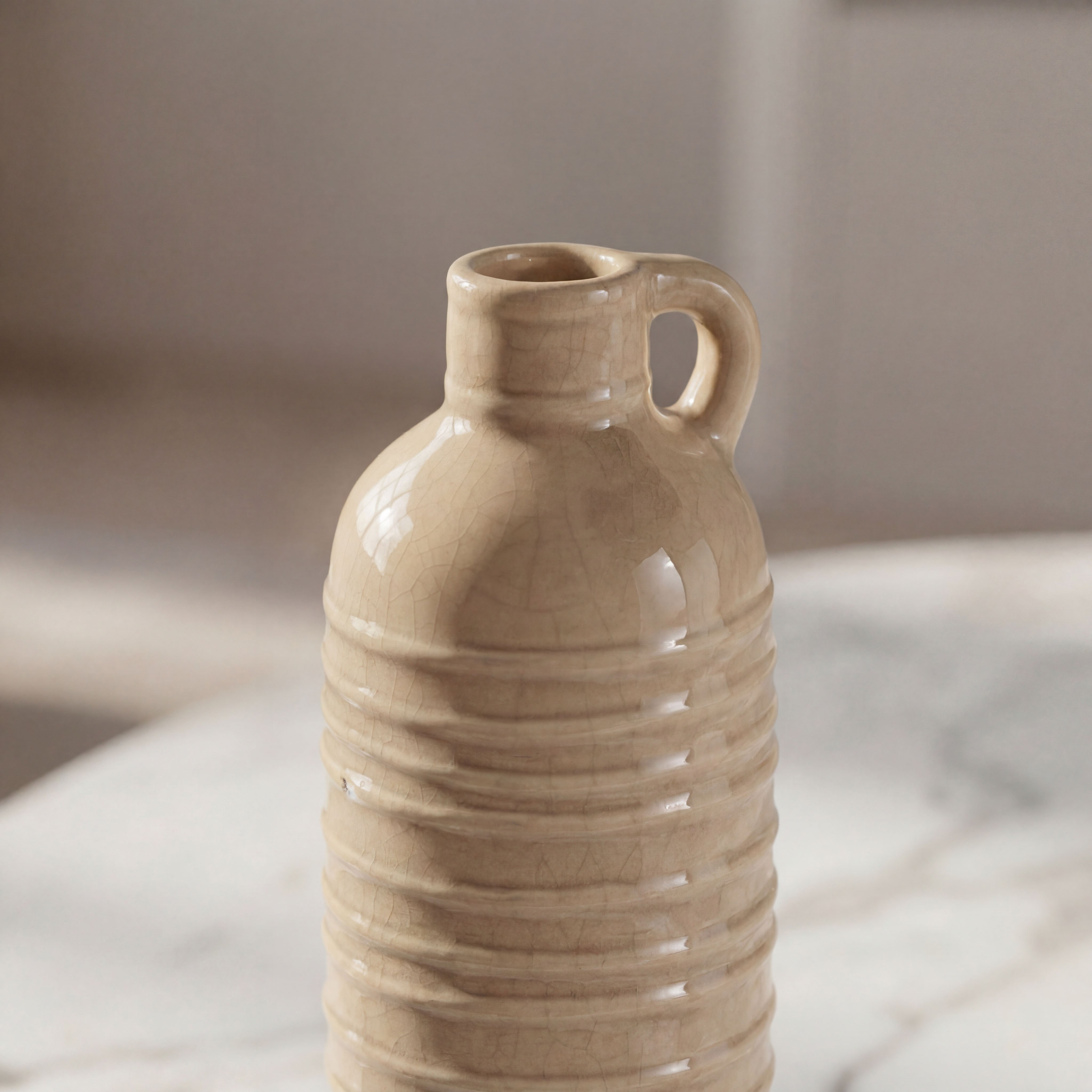 Umber Sinatra Antique Crackle Vase - 7.6x7.6x25.4 cm-hbxbedroom-decorandaccessories-vases-image-2