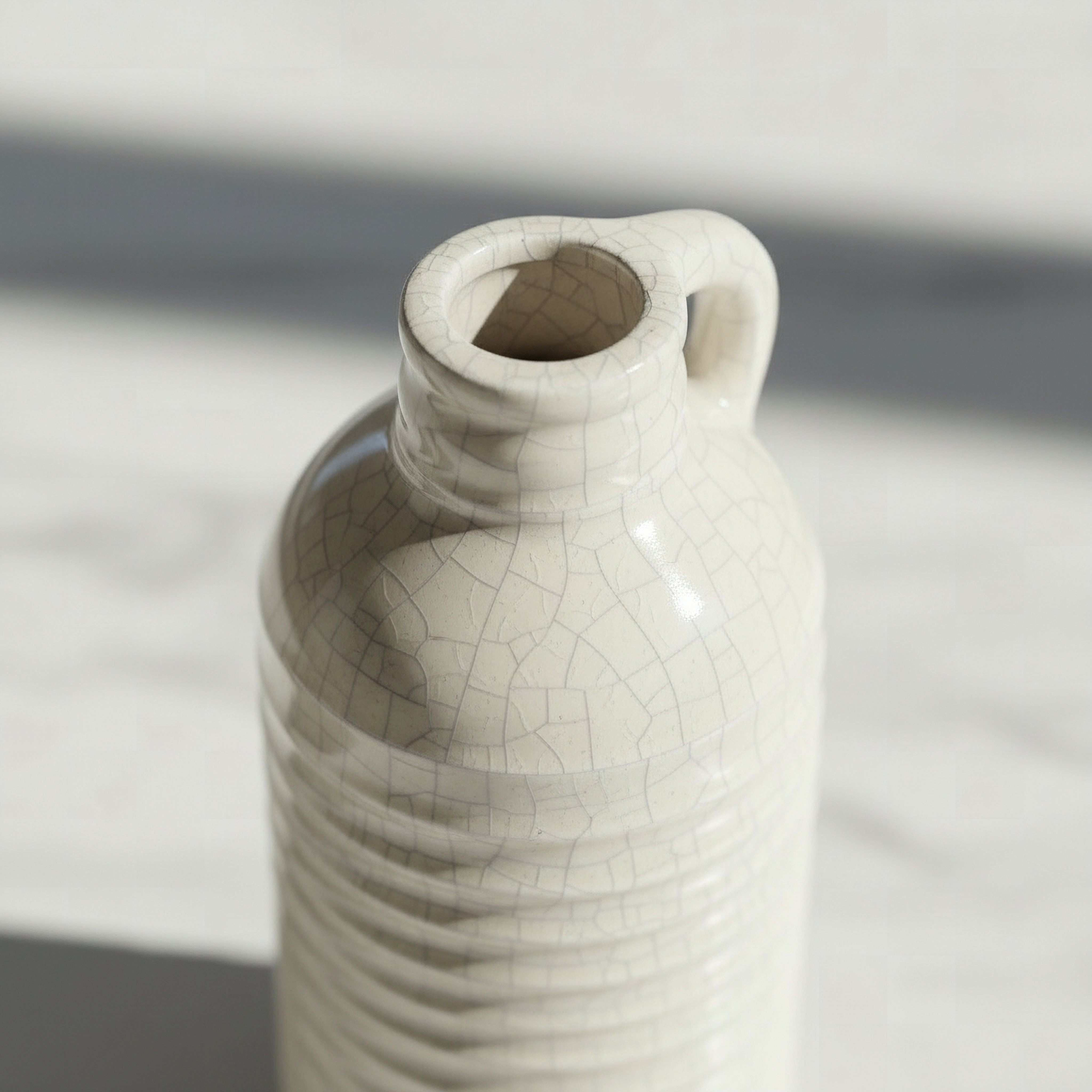 Umber Sinatra Antique Crackle Vase - 7.6x7.6x17.8 cm-hbxbedroom-decorandaccessories-vases-image-2