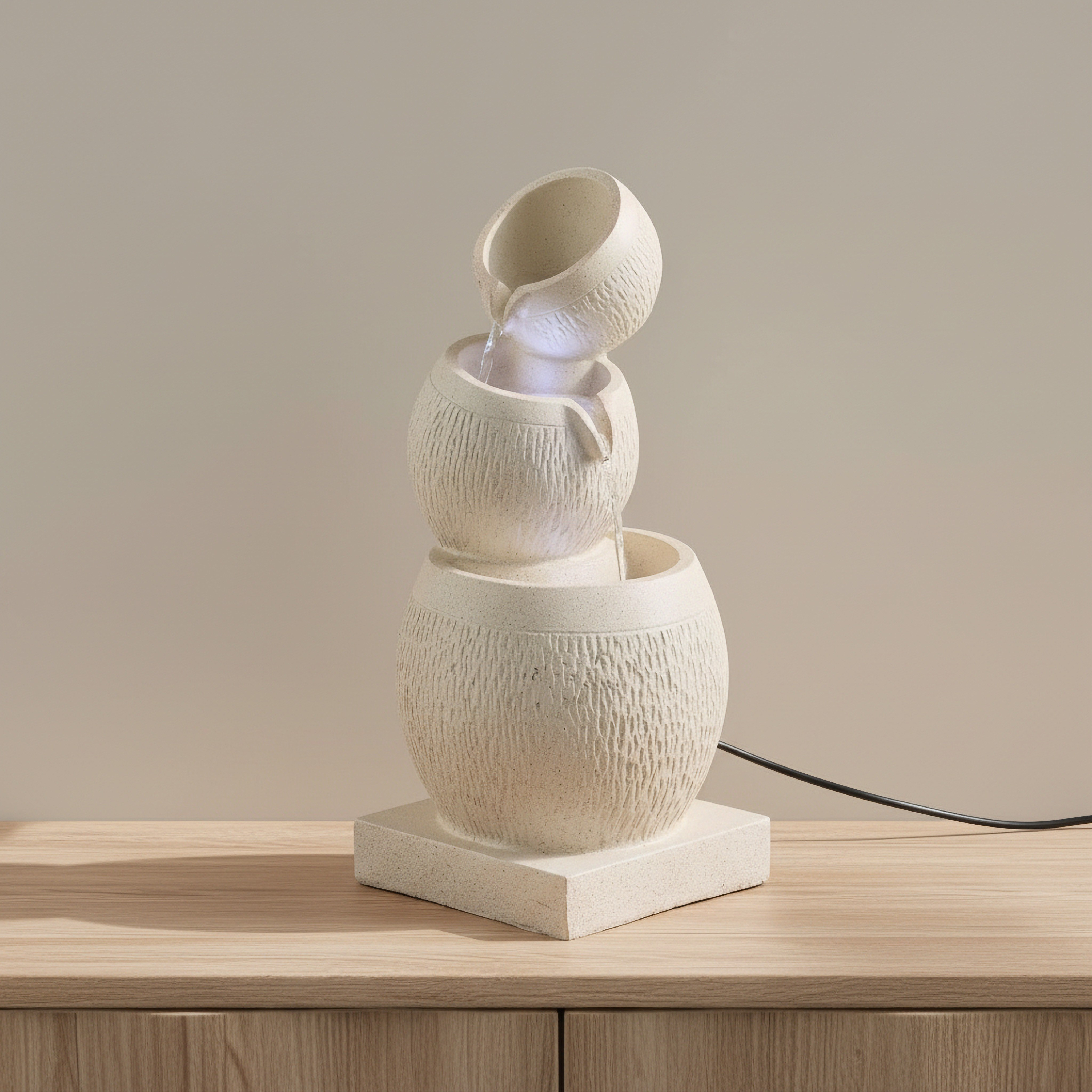 Vera Adele LED Outdoor Pot Fountain - 24x24x52 cm-hbxhomeware-gardenandoutdoor-outdoorfountain-image-1