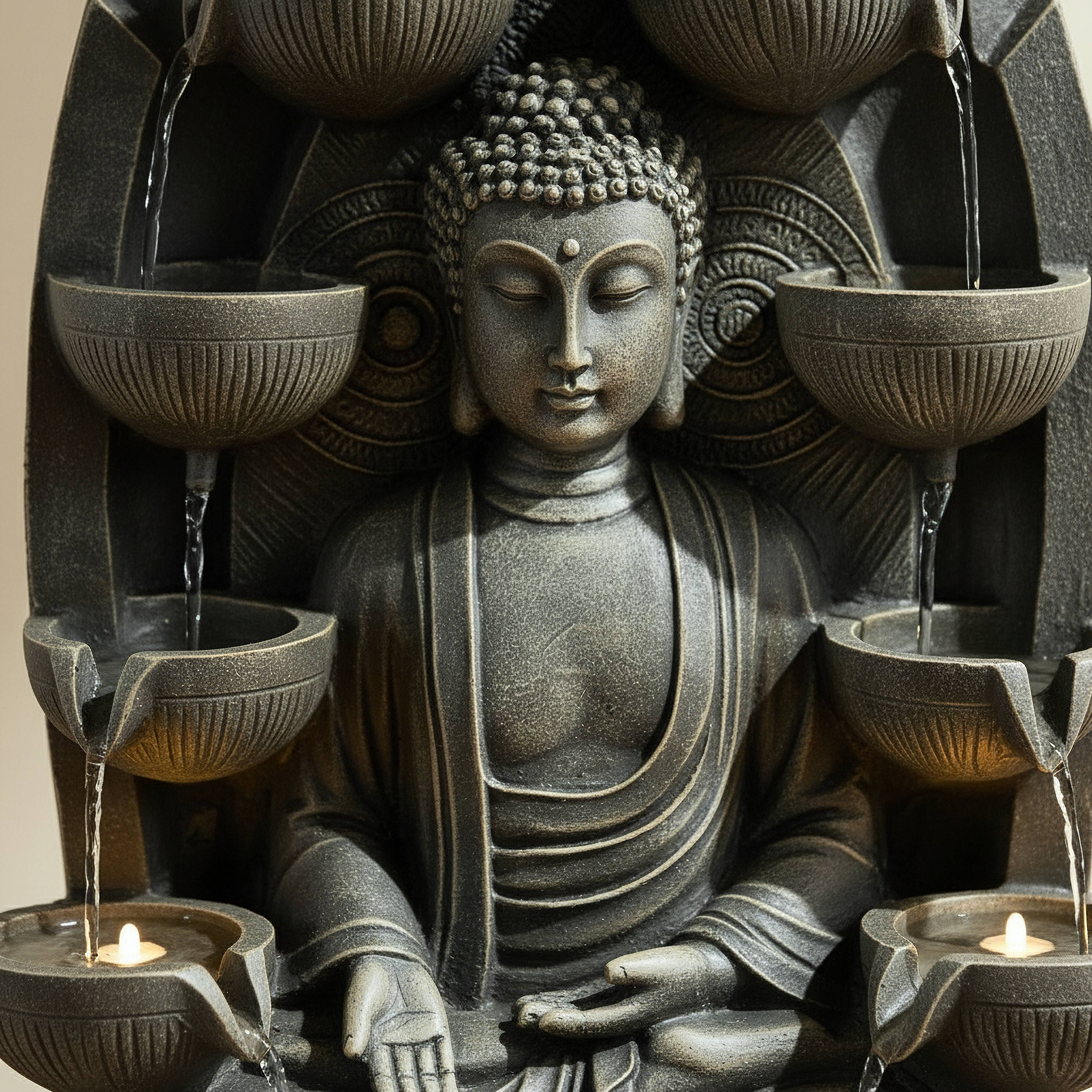 Vera Divine Buddha LED Outdoor Fountain- 39x30x75 cm-hbxhomeware-gardenandoutdoor-outdoorfountain-image-3