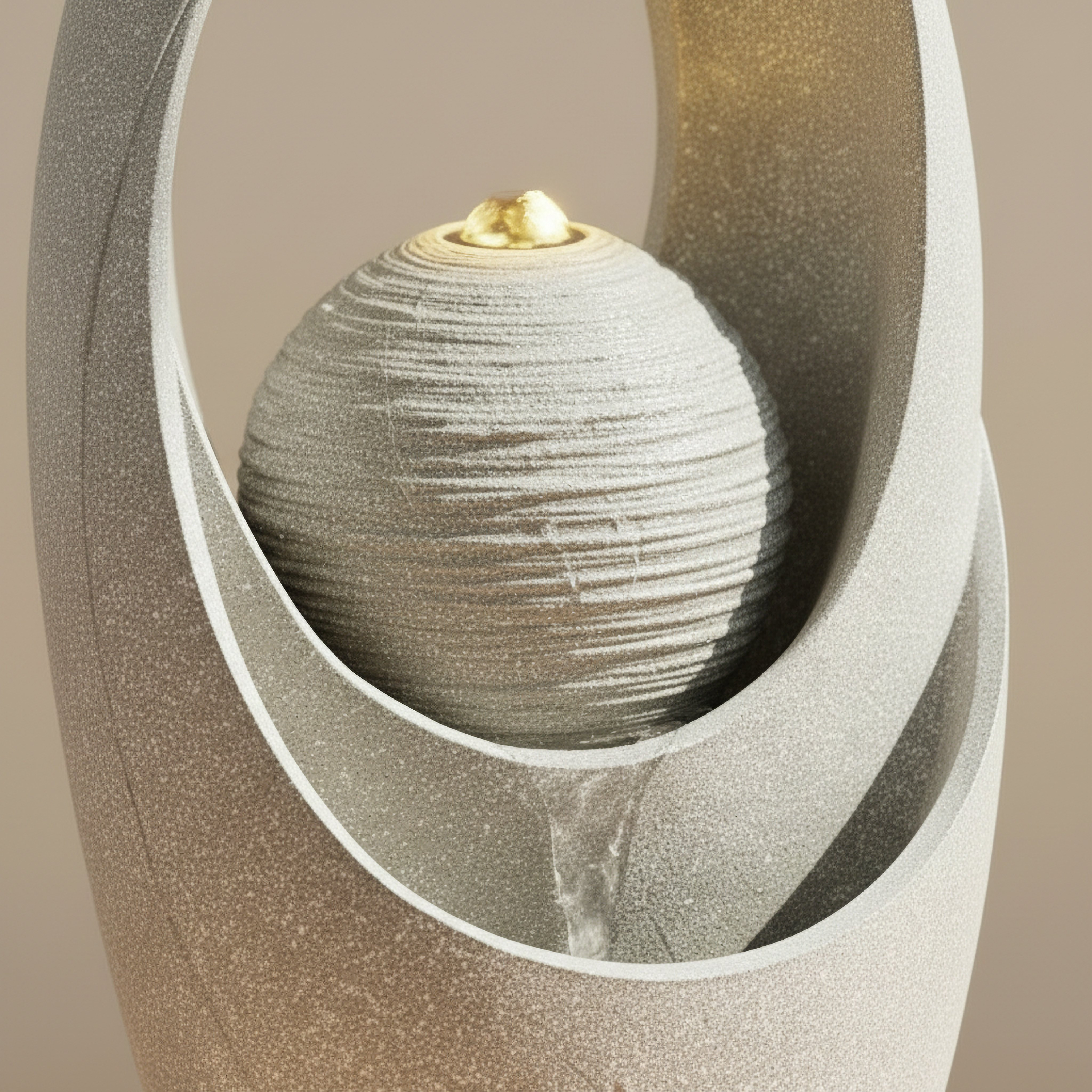 Vera Adele LED Outdoor Abstract Fountain - 25x21x49 cm-hbxhomeware-gardenandoutdoor-outdoorfountain-image-3