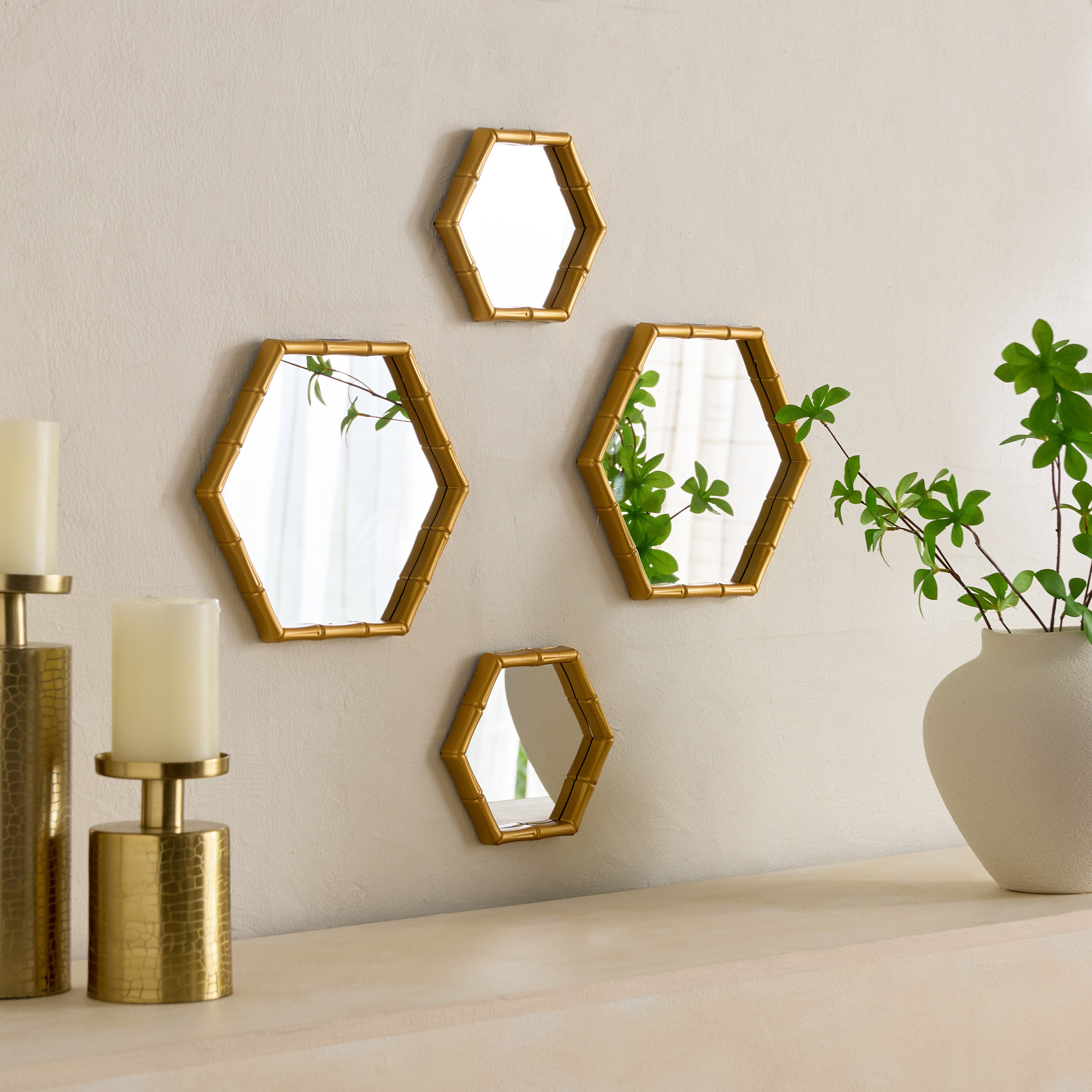 Tagus Hexa Mirror - Set of 4-hbxhomeware-hbxdecorandfurnishings-image-3
