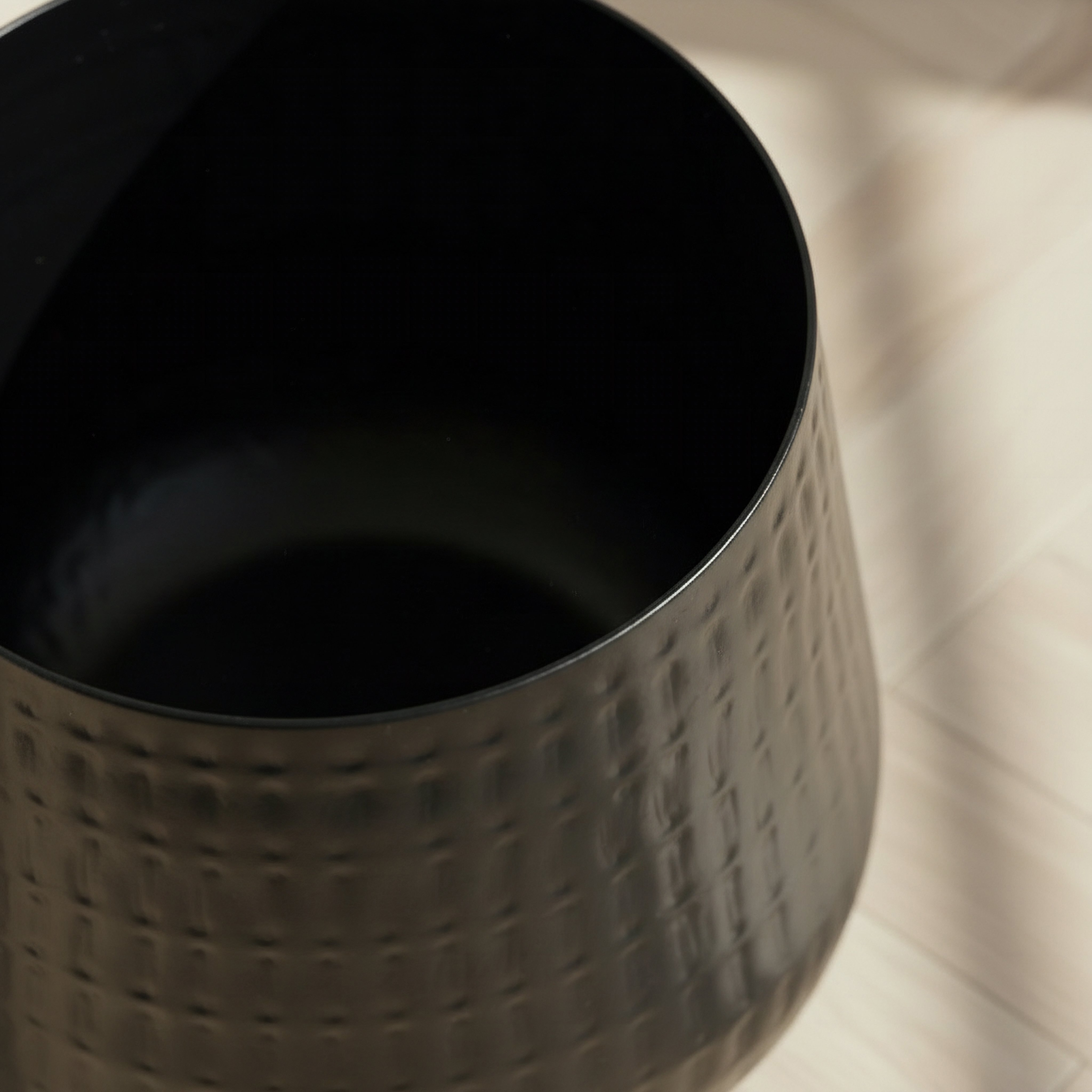 Monochrome Avya Metal Textured Planter - 25x25x21.5 cm-hbxlivingroom-decorandaccessories-plantersandurns-image-2