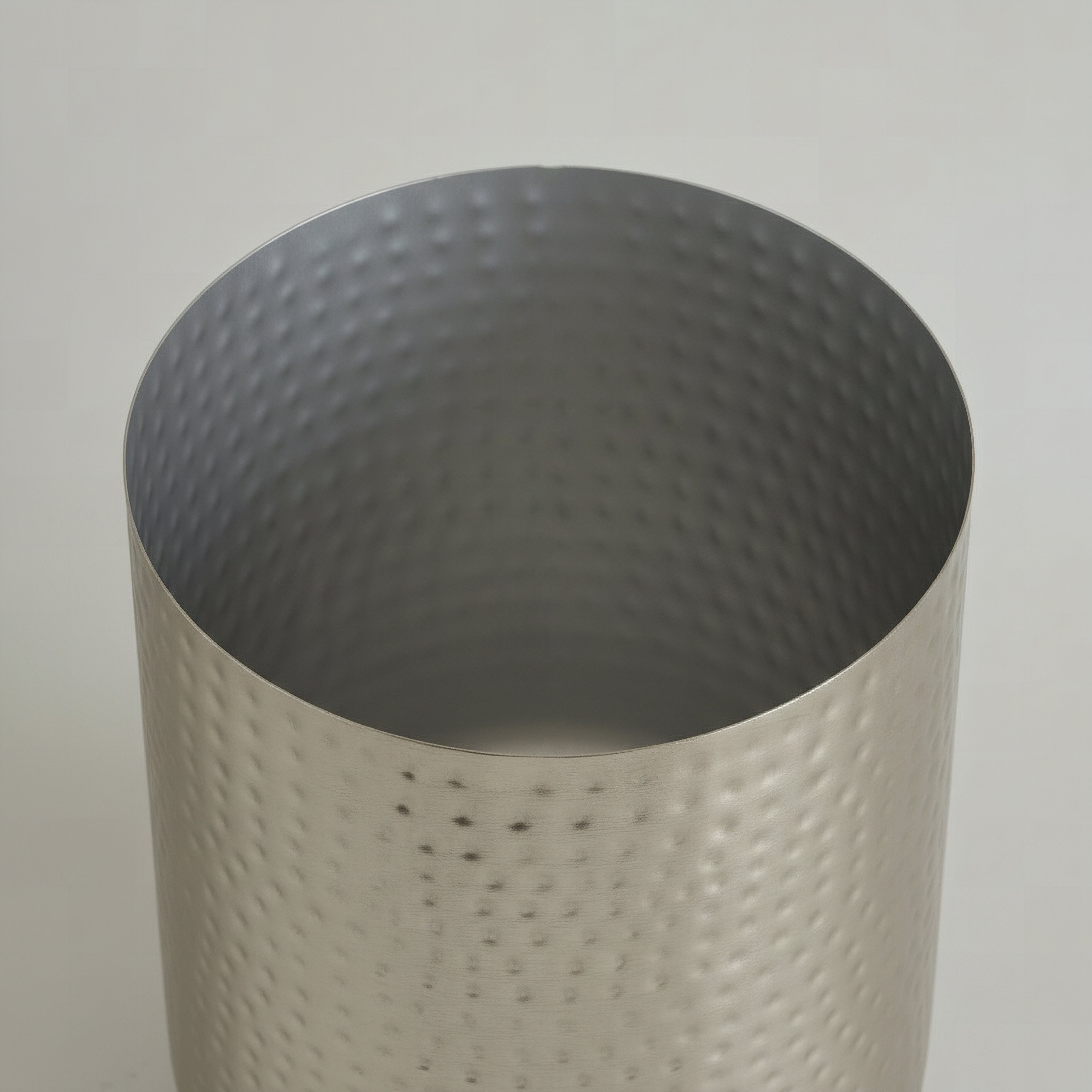 Aurum Avya Metal Hammered Planter with Base - 25.5x25.5x32.5 cm-hbxlivingroom-decorandaccessories-plantersandurns-image-2
