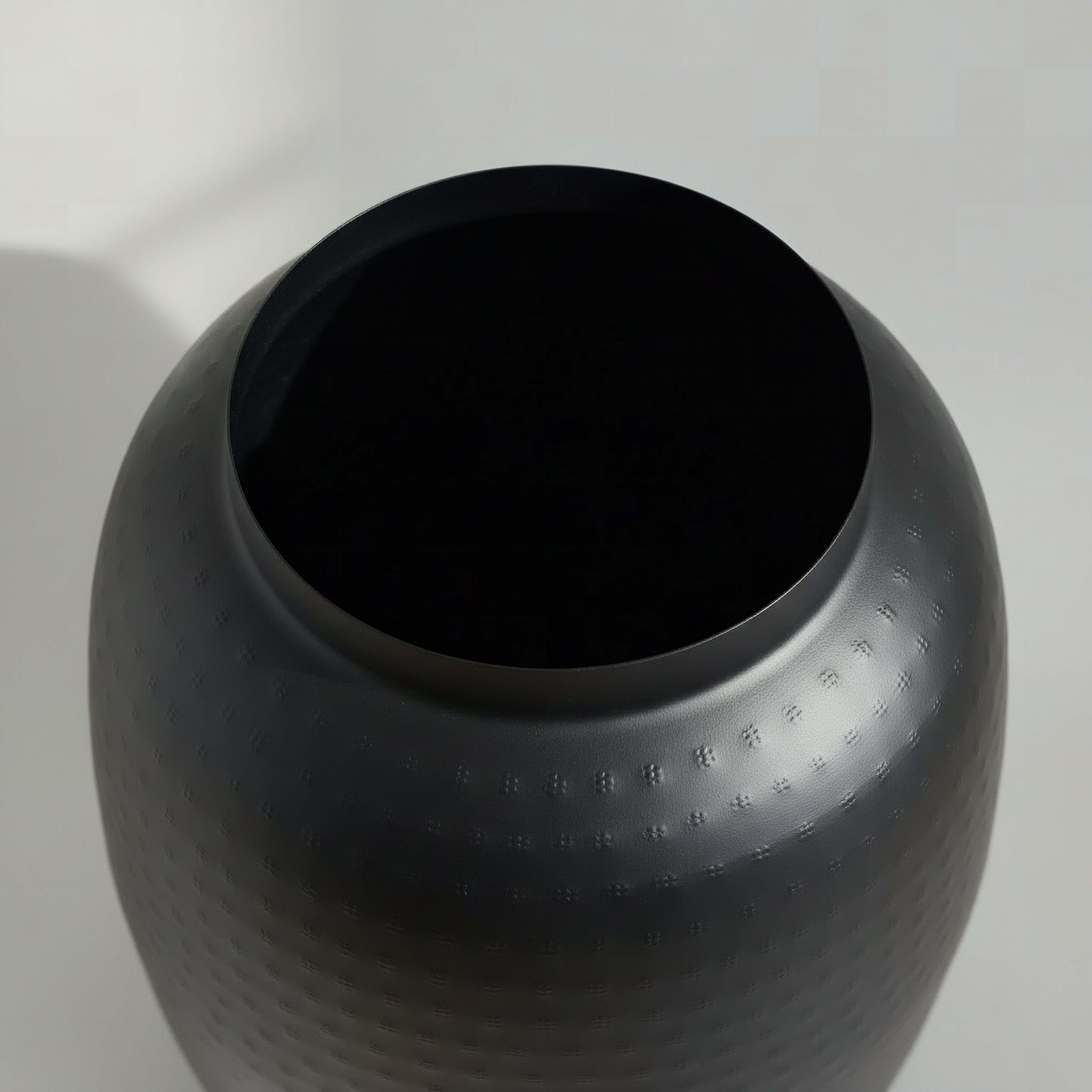Monochrome Avya Metal Hammered Floor Planter - 33x33x45 cm-hbxlivingroom-decorandaccessories-plantersandurns-image-2