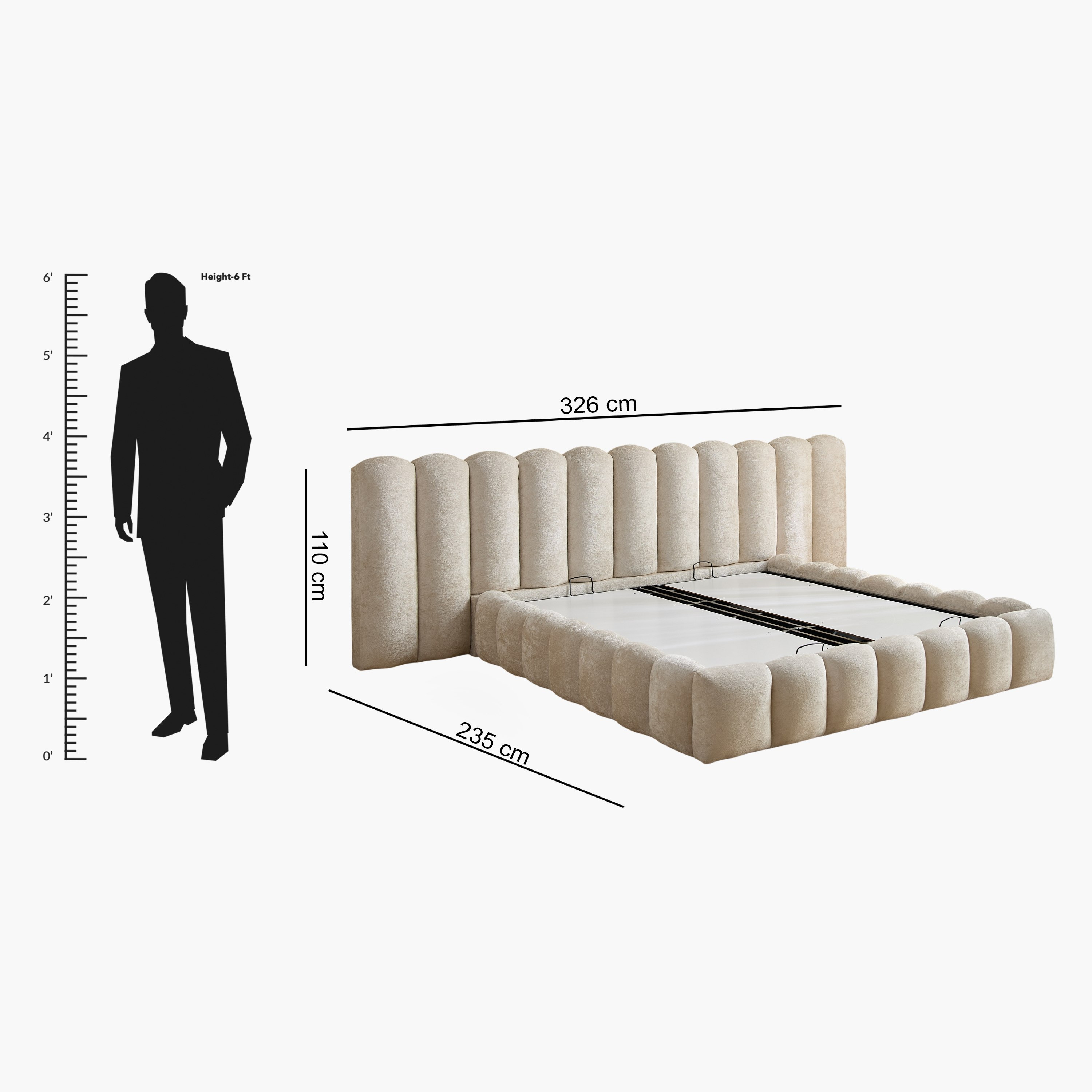 Cloudline Extended King Headboard with Hydraulic Base - 180x200 cm-PROMO_HB_UAE_THRESHOLD_Furniture_020426-image-12