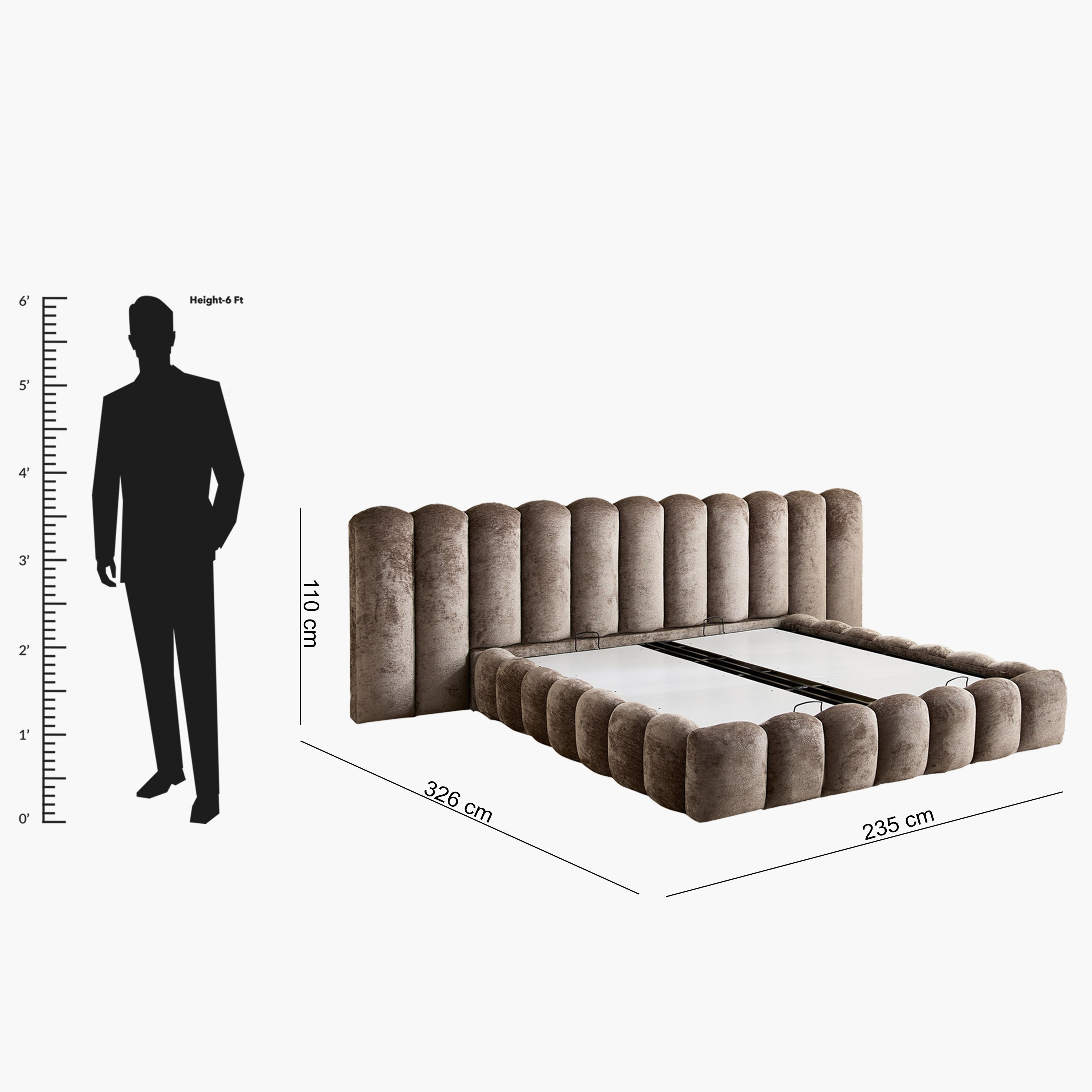 Cloudline Extended King Headboard with Hydraulic Base - 180x200 cm-PROMO_HB_UAE_THRESHOLD_Furniture_020426-image-12