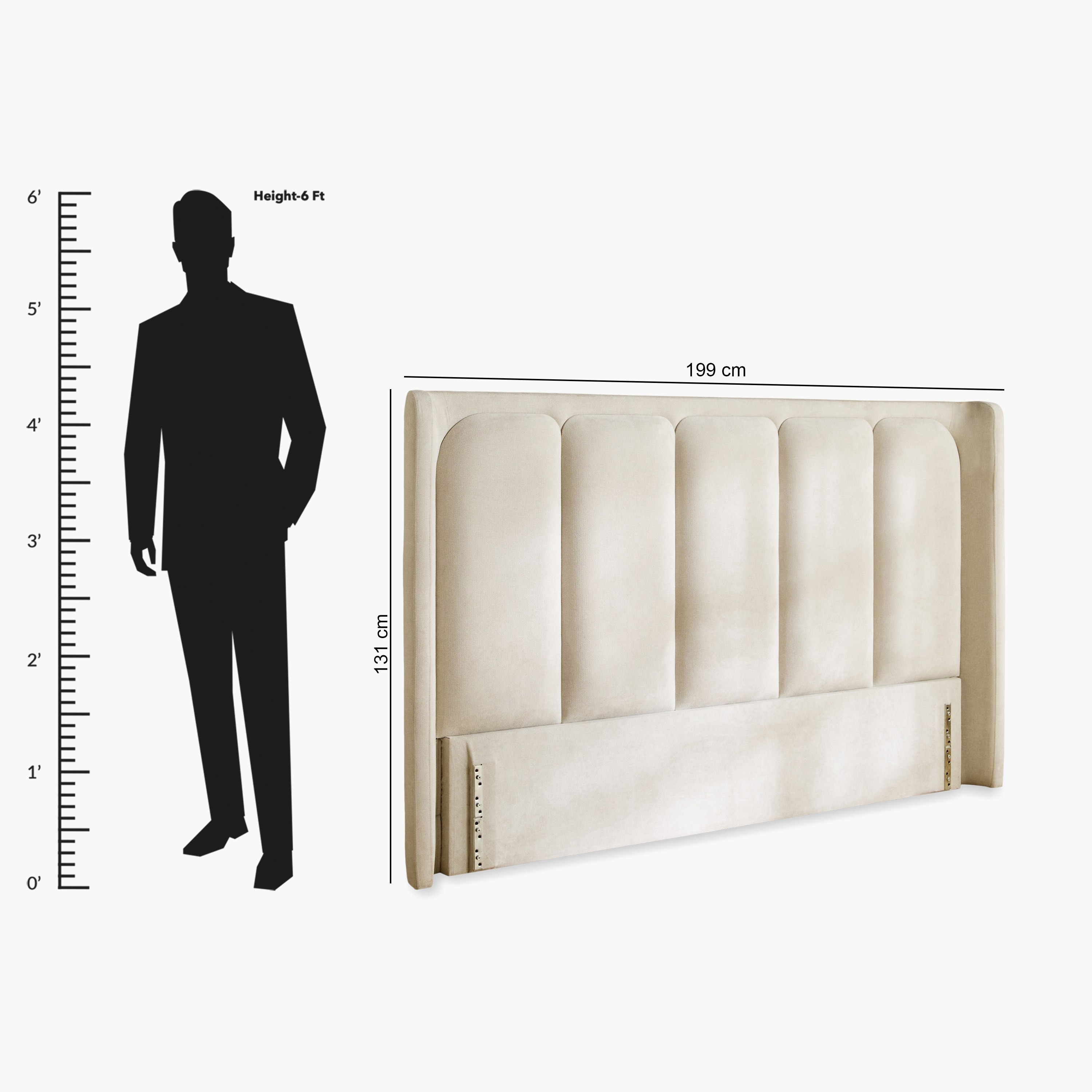 Hampton Cortona Upholstered Queen Headboard - 160x200 cm-hbxfurniture-modular-modularbeds-hampton-image-9