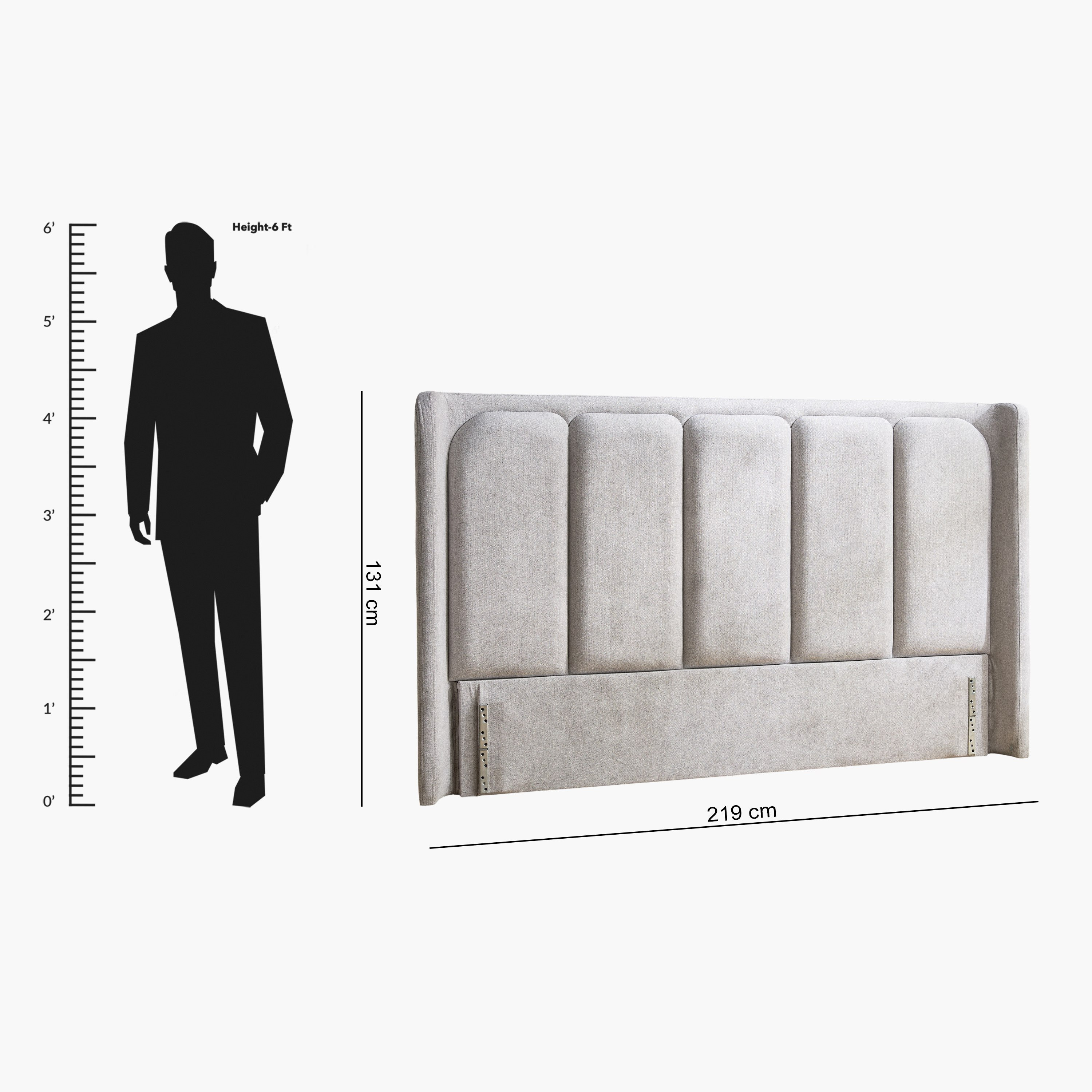 Hampton Cortona Upholstered King Headboard - 180x200 cm-hbxfurniture-modular-modularbeds-hampton-image-8