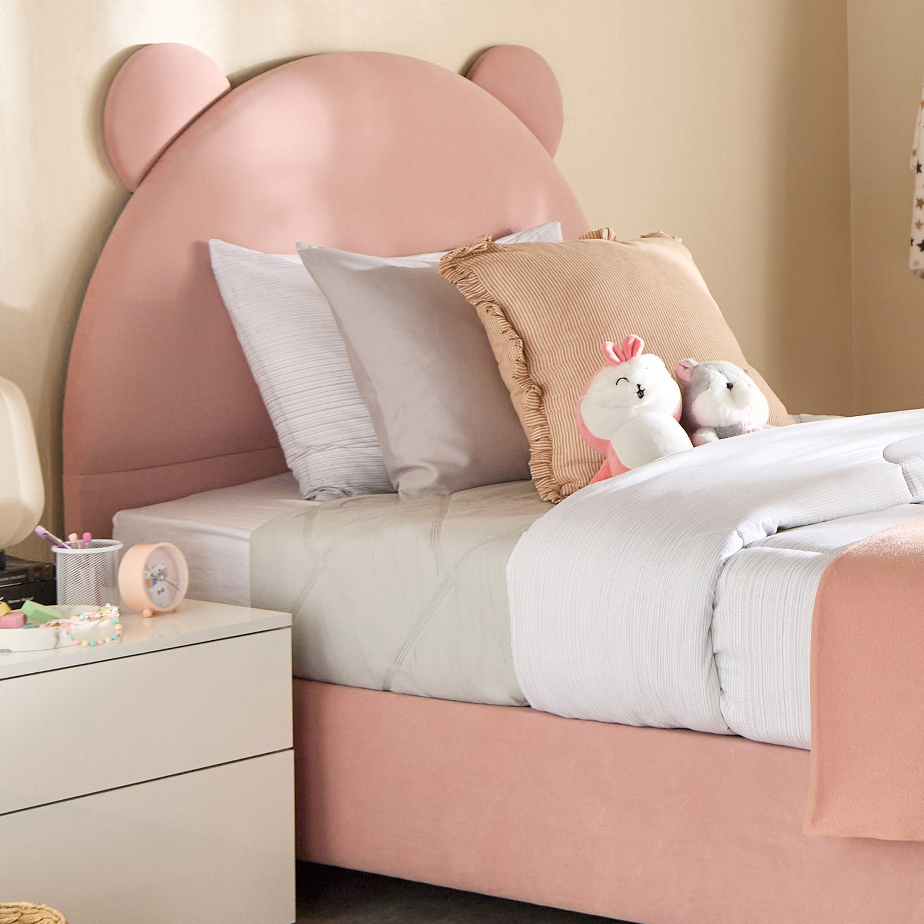 Ivory Clara Upholstered Twin Headboard - 120x200 cm-PROMO_HB_UAE_HBX10_250526-image-1
