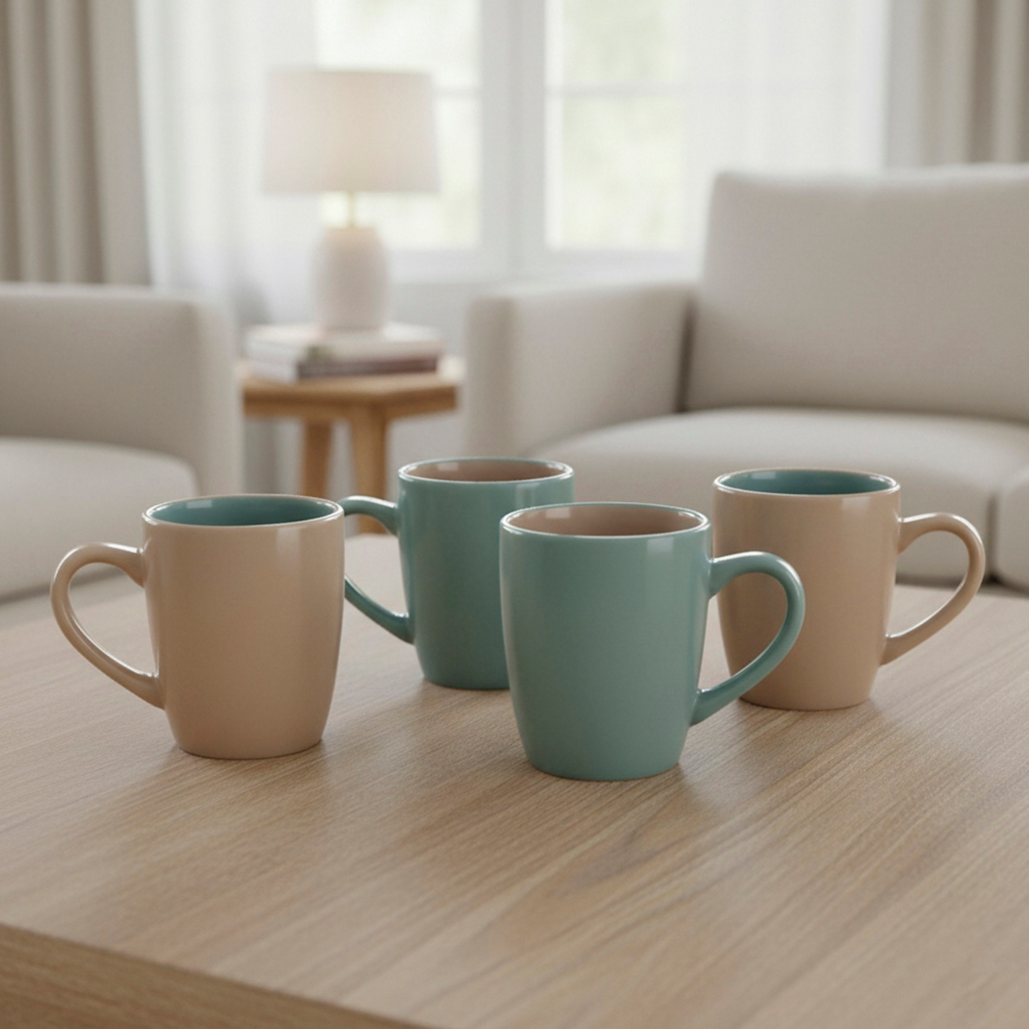 طقم مجات 4 قطع بلونين مواريه من فيست - 385 مل-hbxhomeware-diningandtabletop-coffeeandteasets-image-1