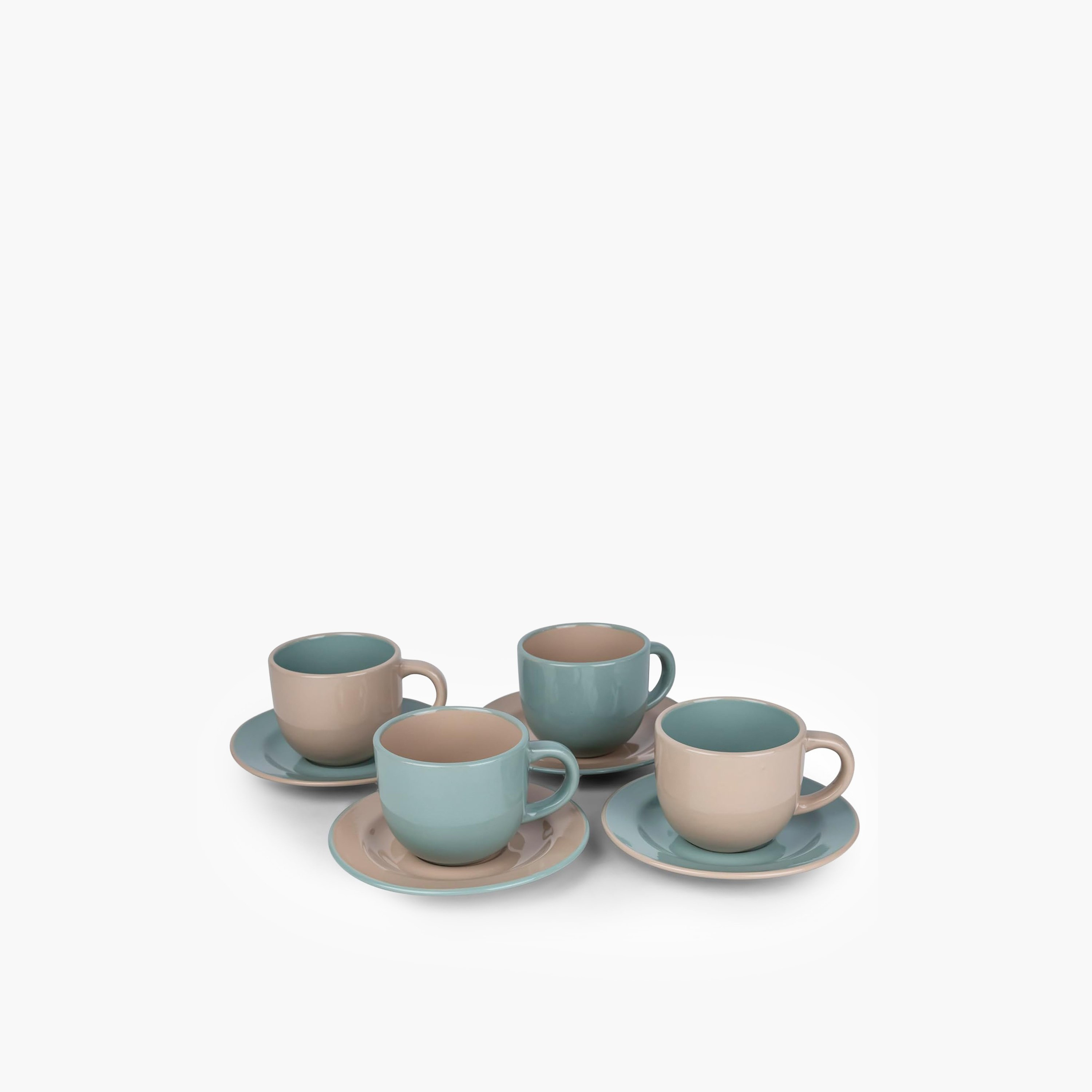 طقم فناجين شاي وصحون 8 قطع مواريه من فيست - 220 مل-hbxhomeware-diningandtabletop-coffeeandteasets-image-4