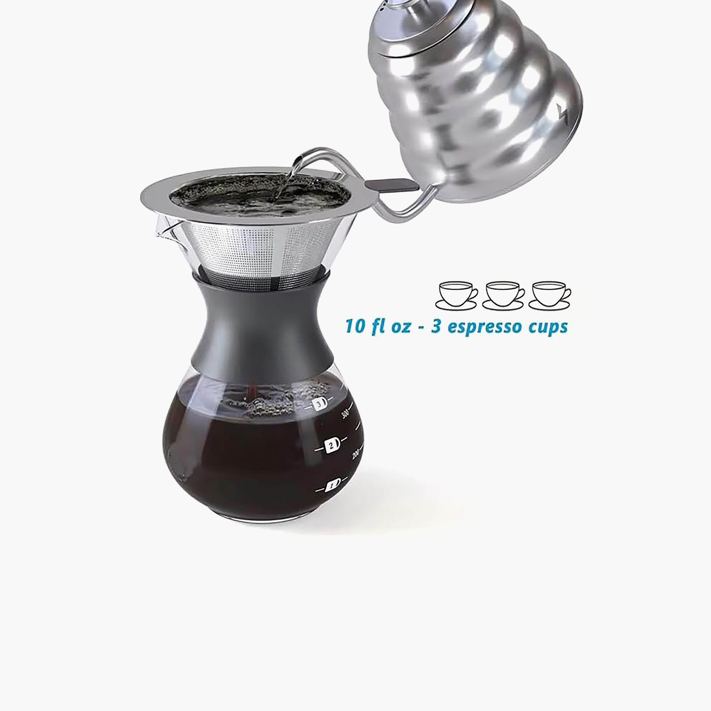 Feast Pour Over Coffee Maker with Strainer - 400 ml-hbxhomeware-diningandtabletop-coffeeandteasets-image-2