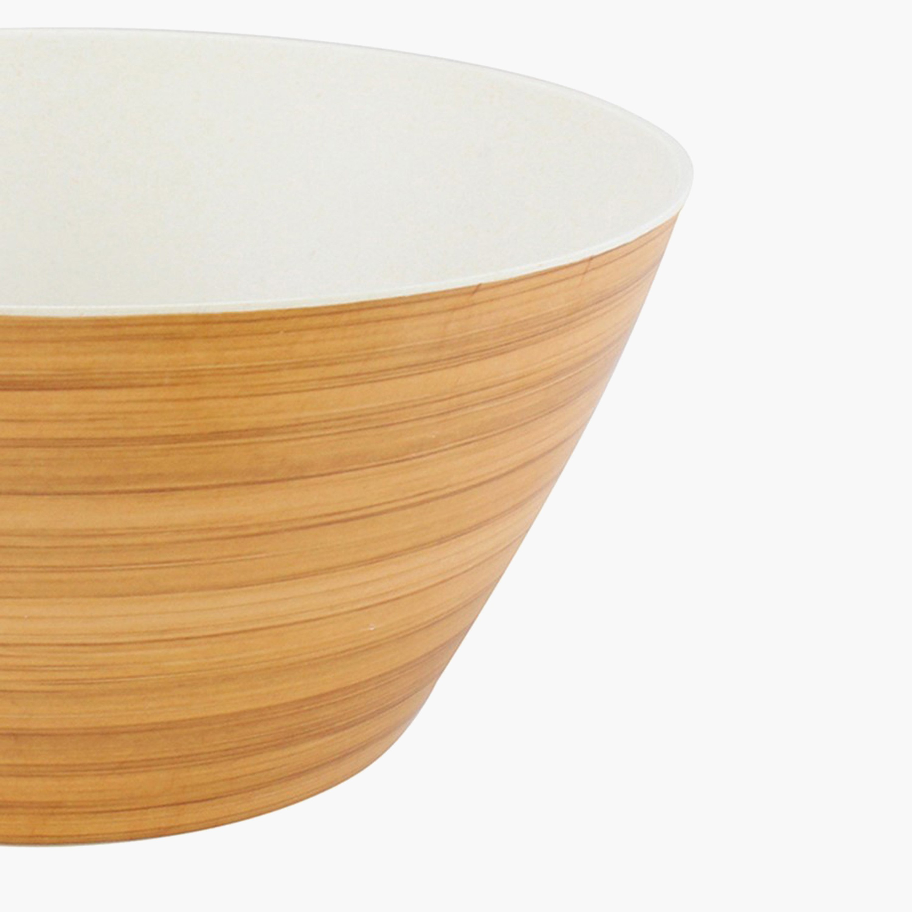 Feast Bamboo Fibre Bowl Wood - 24 cm-hbxdecorandfurnishings-tabletop-crockery-image-2