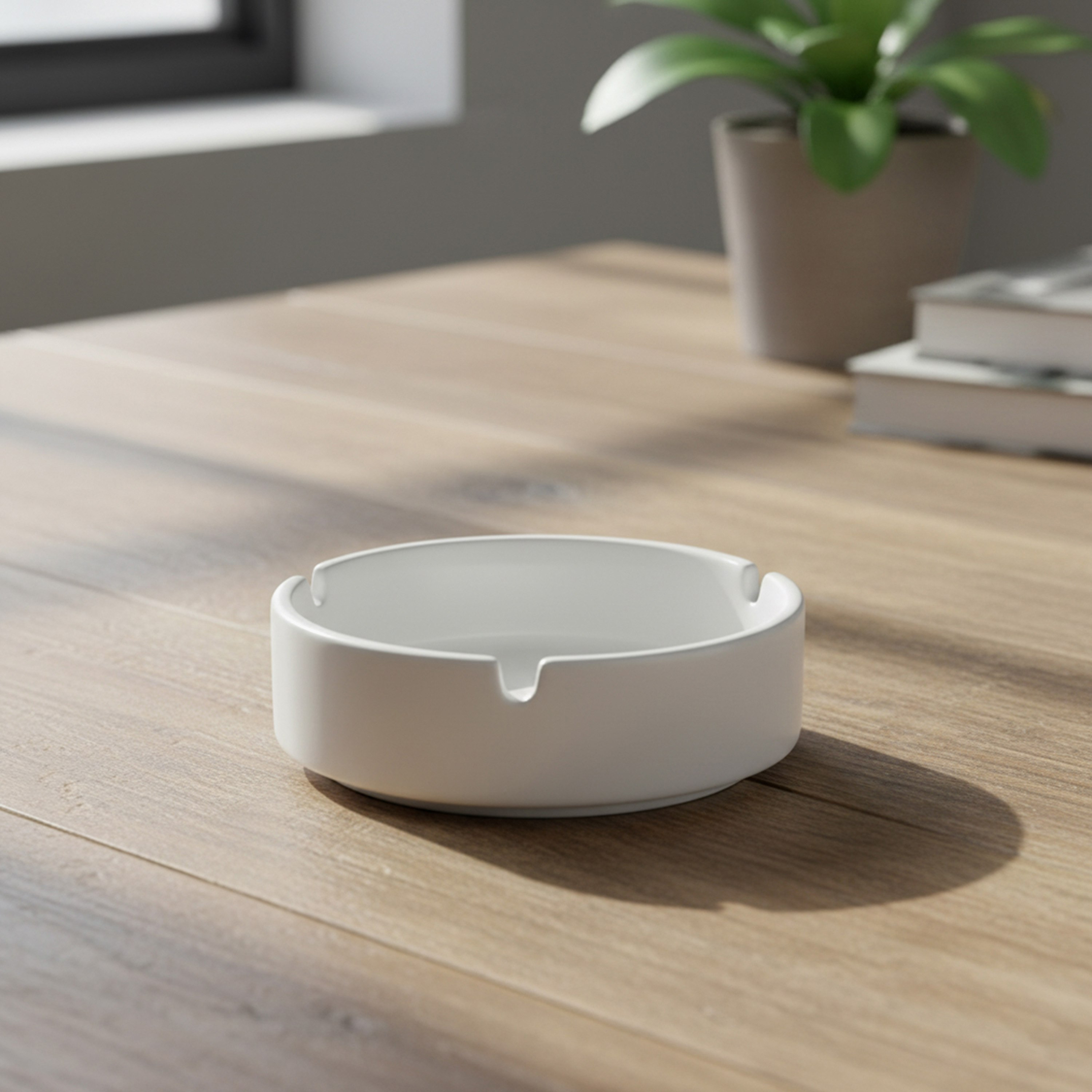 Feast Porcelain Ashtray - 10x10x3 cm-hbxdecorandfurnishings-tabletop-glassware-image-1