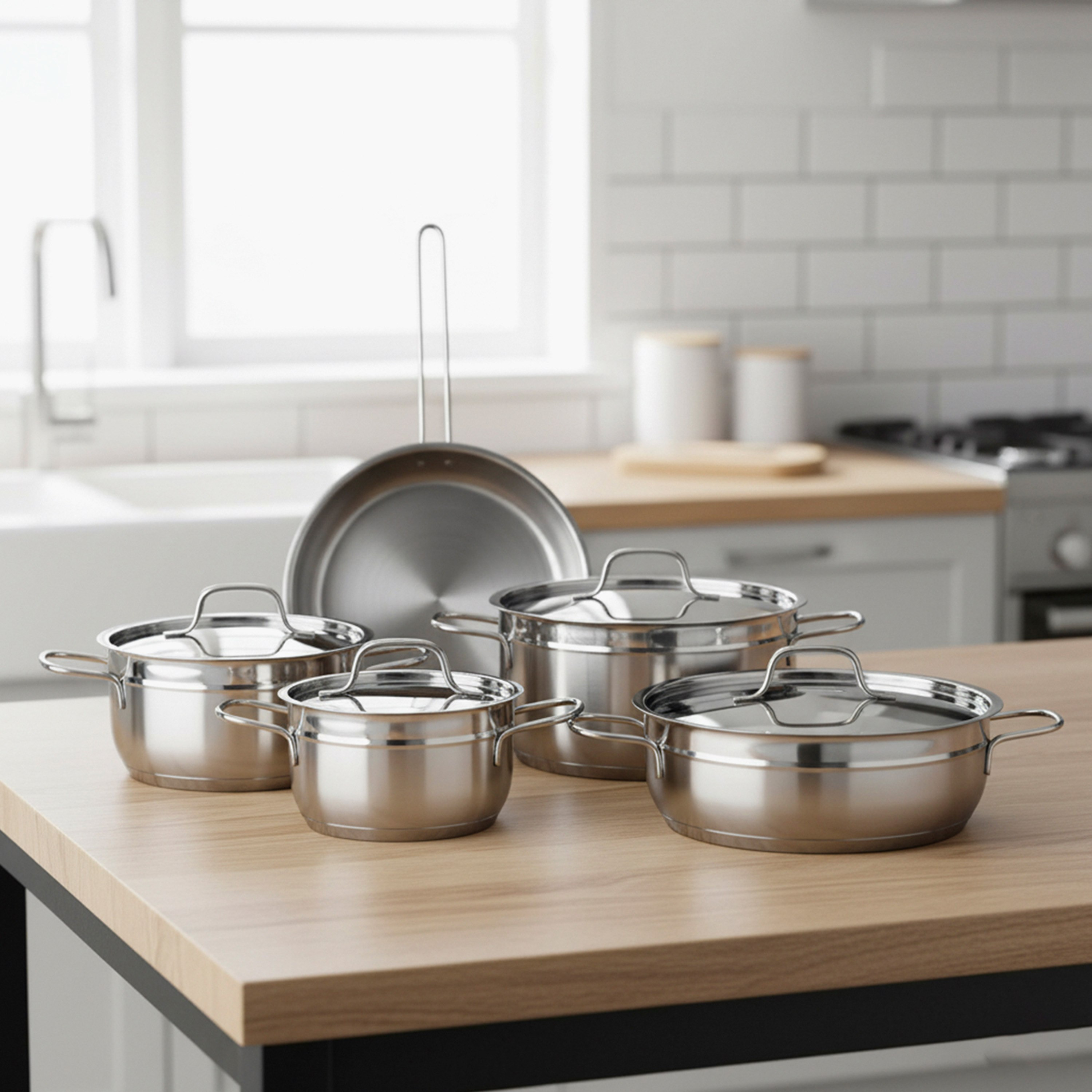 طقم أواني طهي فاخرة ستانلس ستيل 9 قطع من فيست-hbxhomeware-hbxkitchen-image-1