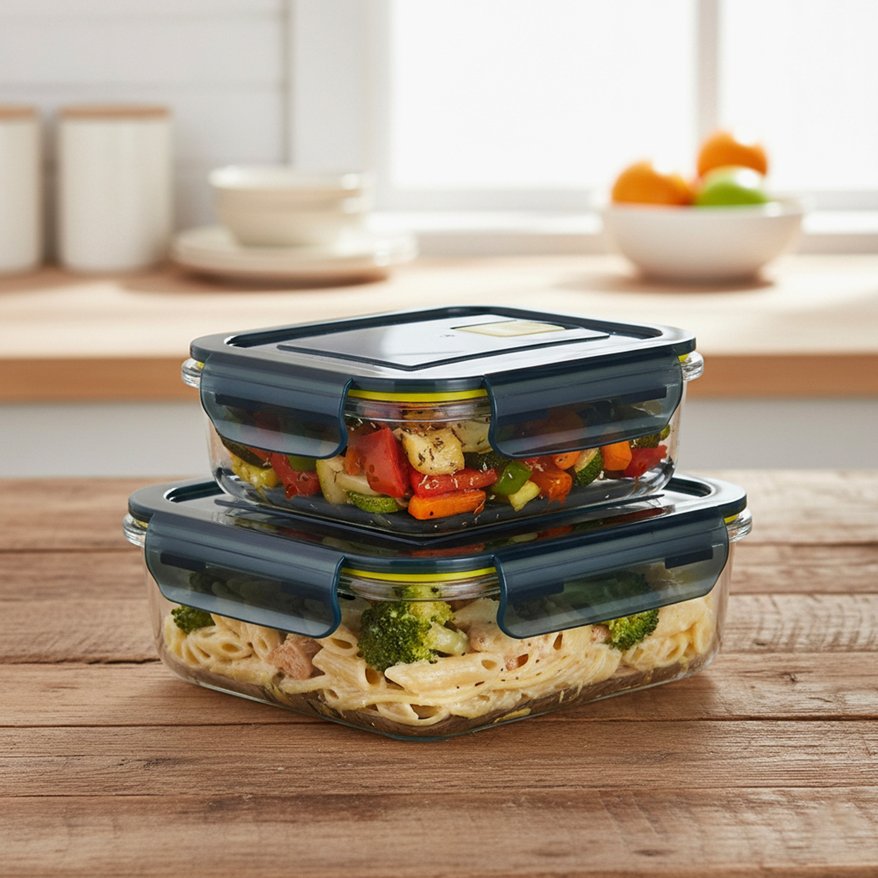 طقم حافظة طعام زجاجية قطعتين مع غطاء تهوية من فيست-hbxhomeware-hbxkitchen-image-1