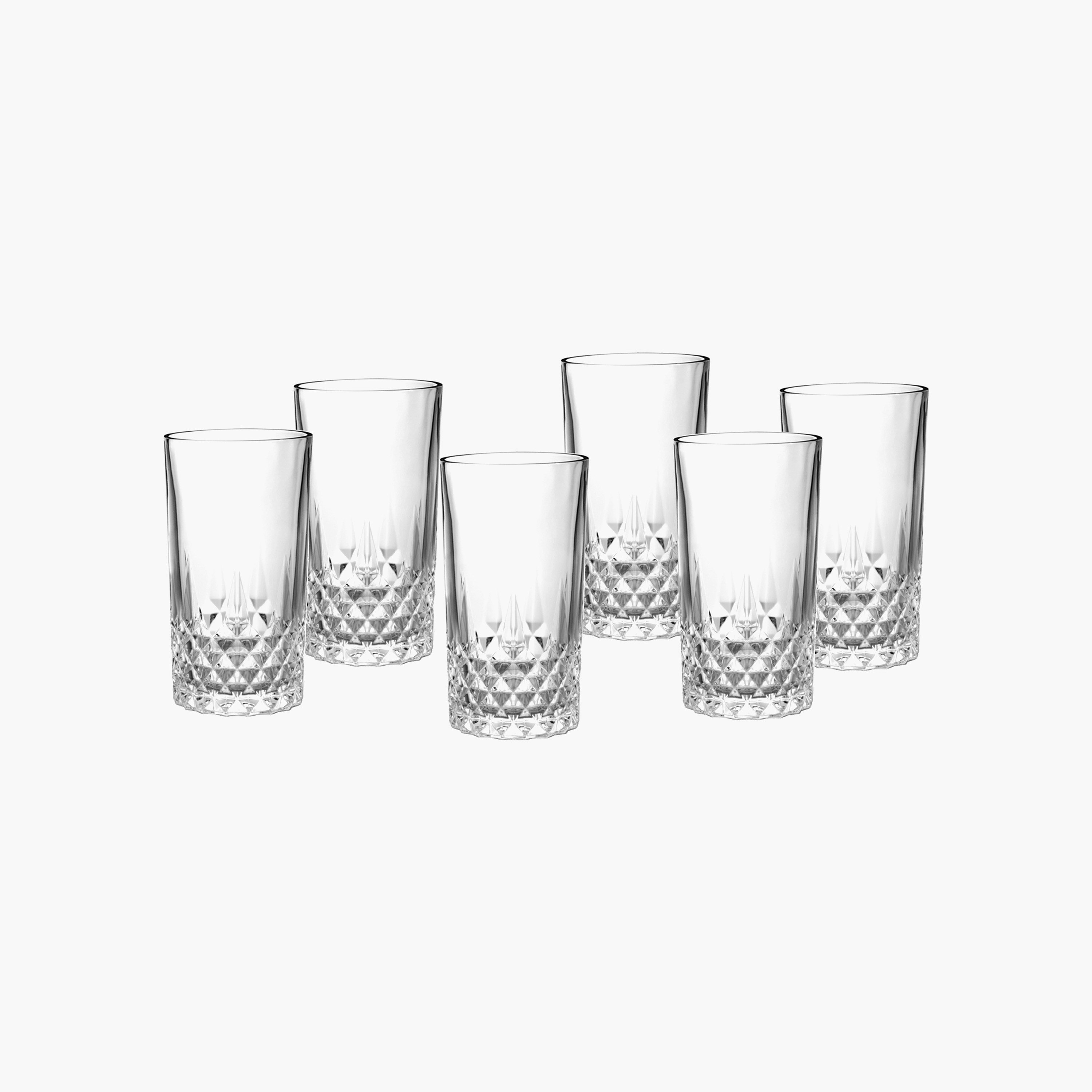 طقم أكواب زجاجية طويلة 6 قطع زيسي من فيست - 255 مل-hbxdecorandfurnishings-tabletop-glassware-image-1