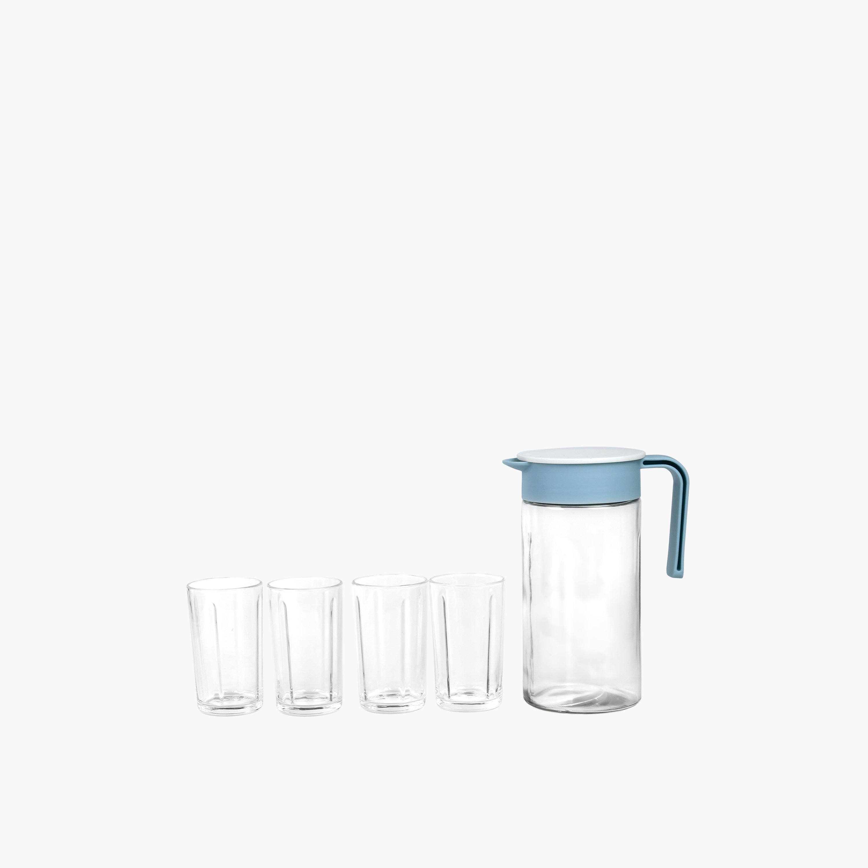 طقم تقديم عصير زجاج 5 قطع مع إبريق من فيست-hbxdecorandfurnishings-tabletop-glassware-image-6