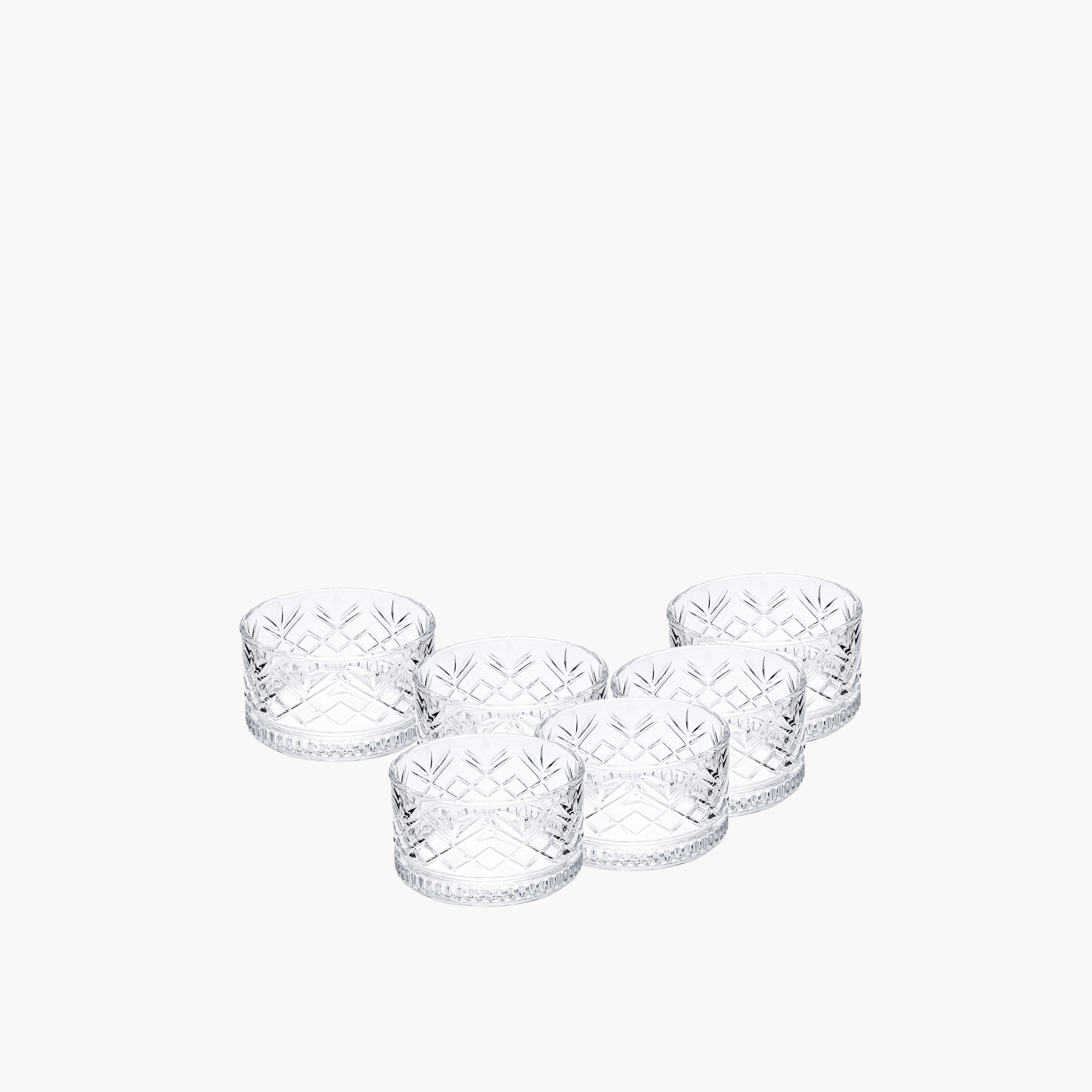 طقم أوعية حلوى زجاجية 6 قطع من فيست - 220 مل-hbxdecorandfurnishings-tabletop-glassware-image-4