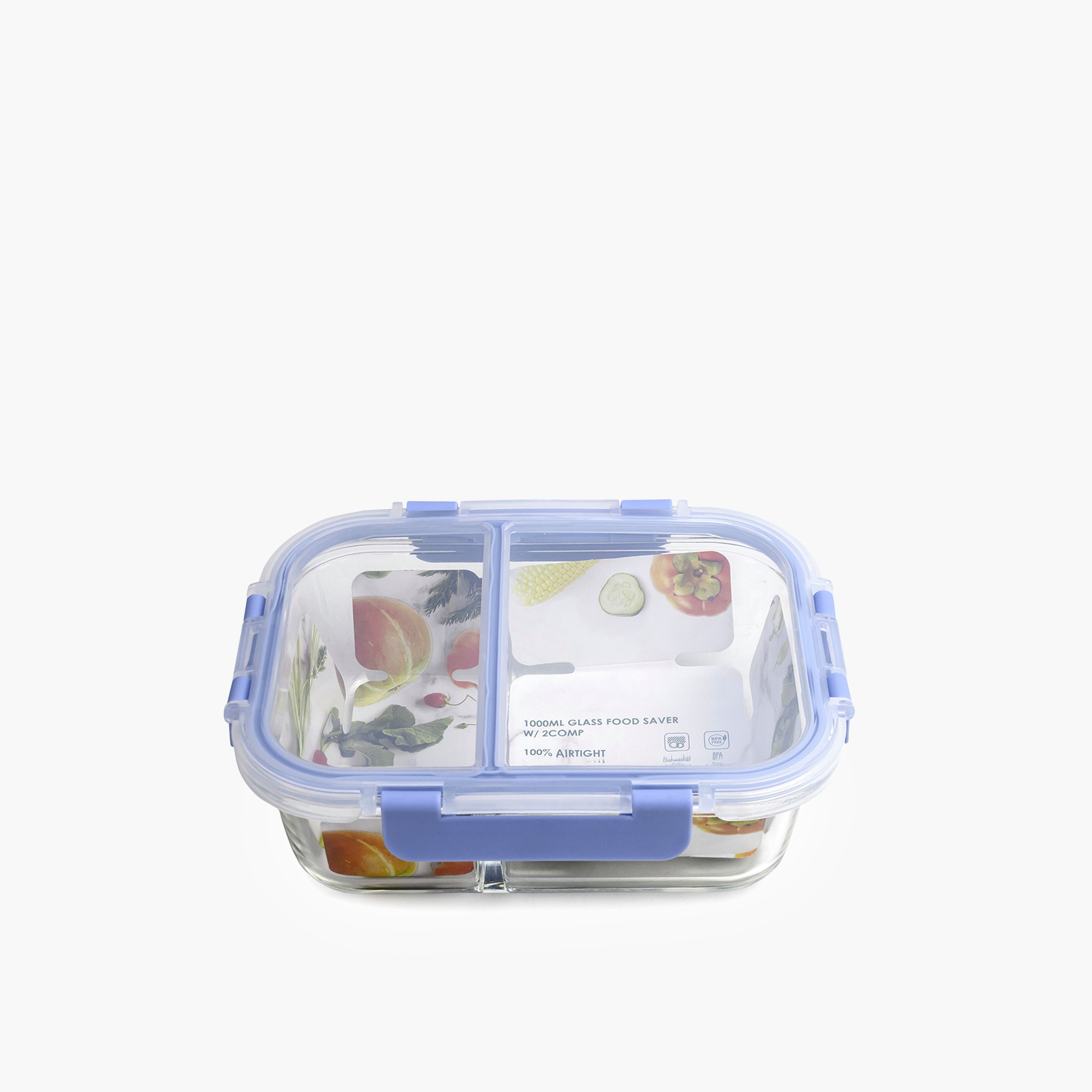 حافظة طعام زجاج بوروسيليكات بقسمين وغطاء من فيست - 1000 مل-hbxhomeware-hbxkitchen-image-6