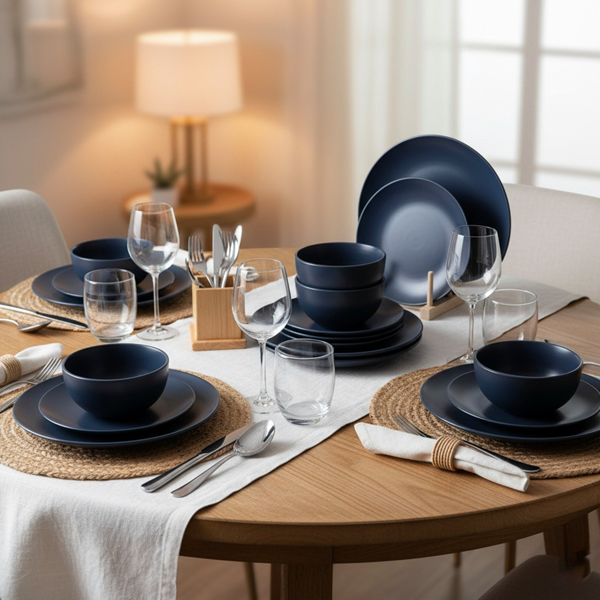 طقم عشاء ريأكتف 12 قطعة من فيست - لـ 4 أفراد-hbxdiningroom-tabletop-dinnersets-image-7