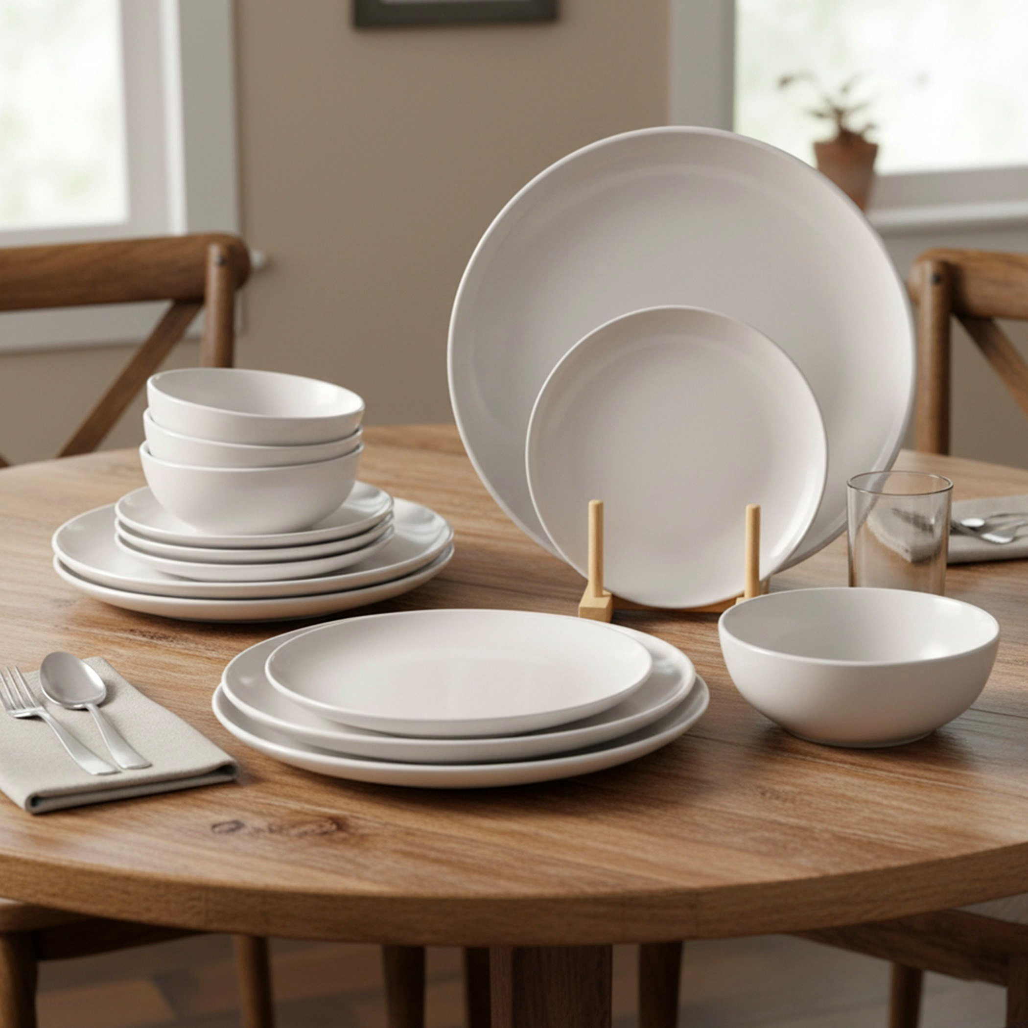 طقم عشاء من الخزف 12 قطعة من فيست - لـ 4 أفراد-hbxdiningroom-tabletop-dinnersets-image-1