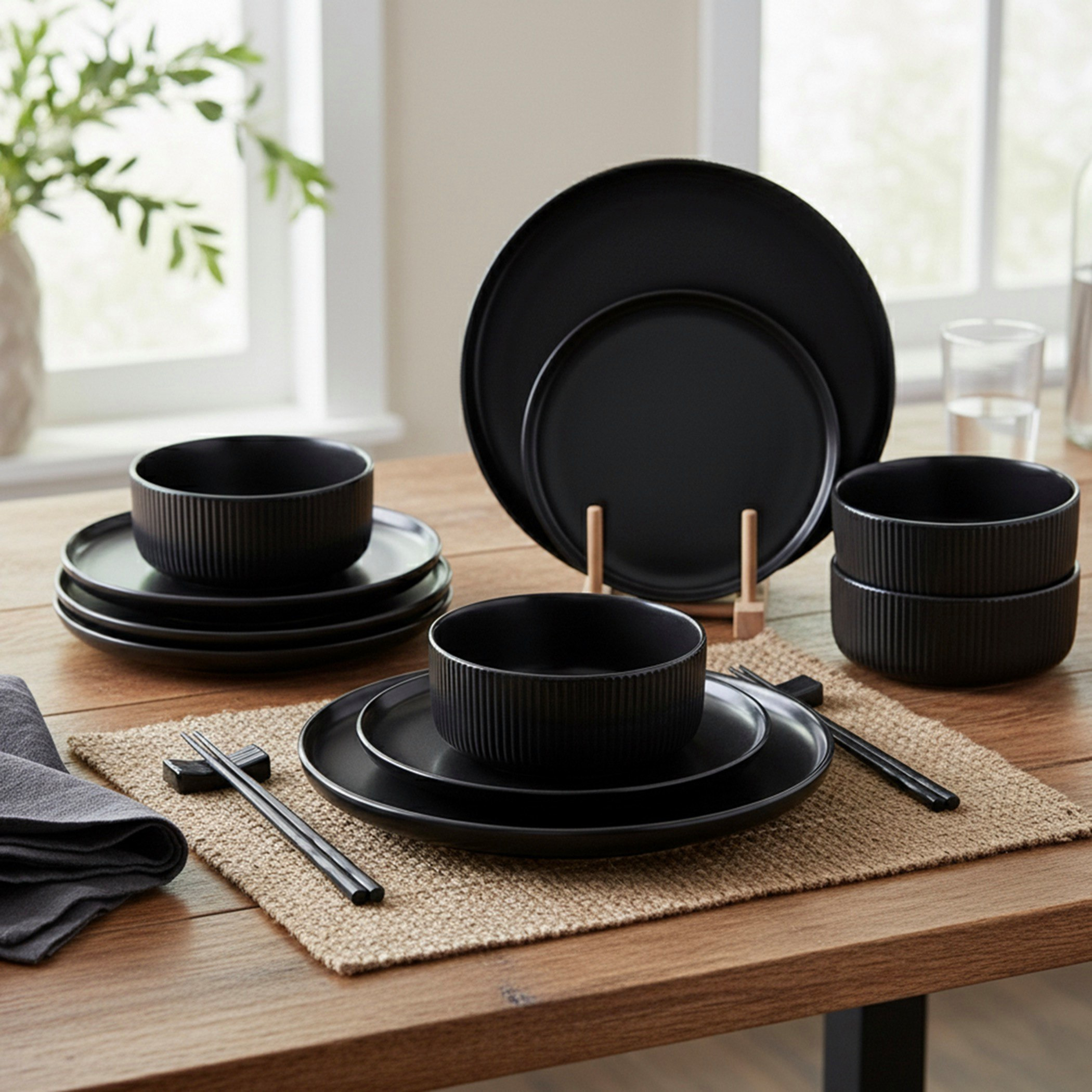 طقم عشاء خزف 12 قطعة من فيست - لـ 4 أفراد-hbxdiningroom-tabletop-dinnersets-image-1