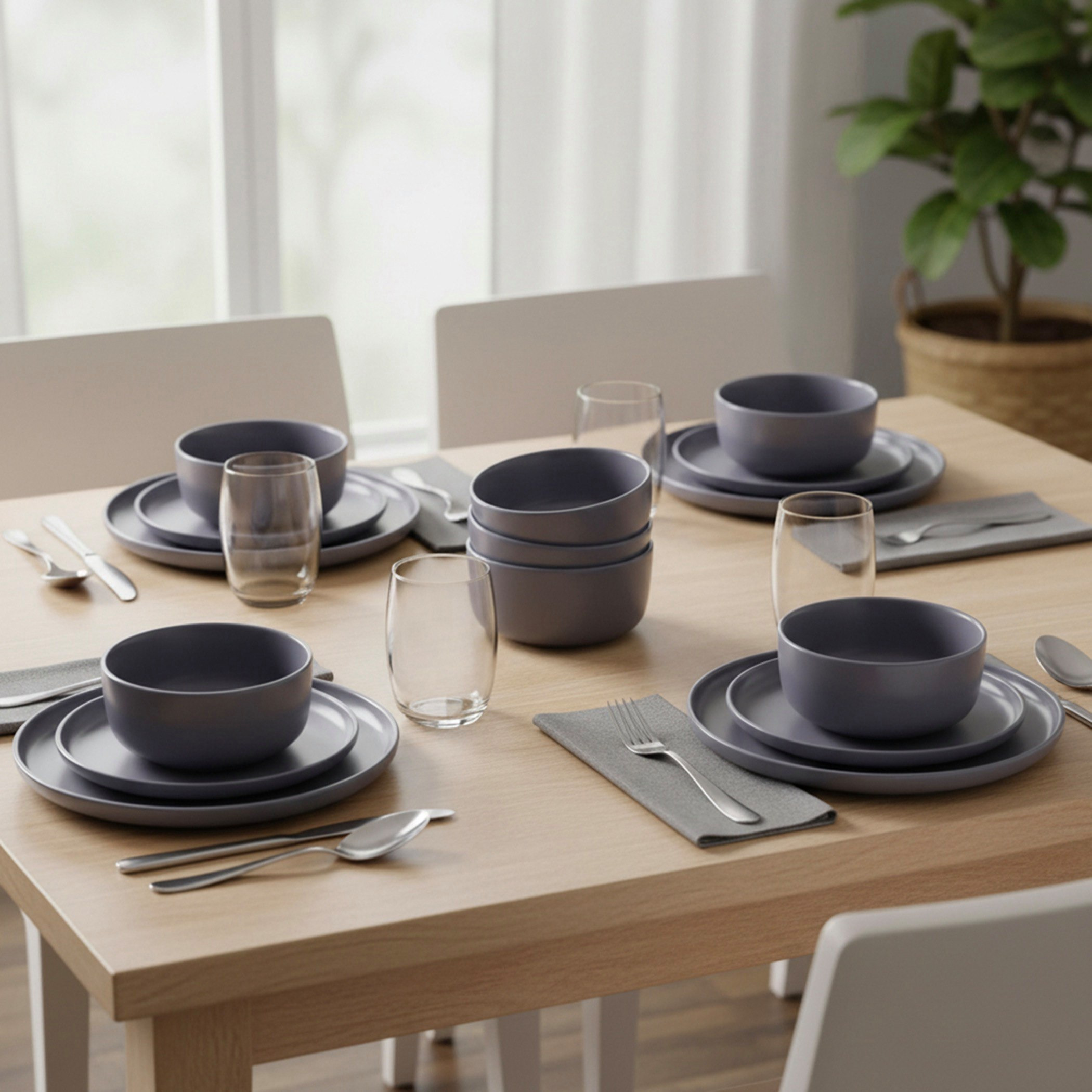 طقم عشاء خزف 12 قطعة من فيست - لـ 4 أفراد-hbxdiningroom-tabletop-dinnersets-image-1