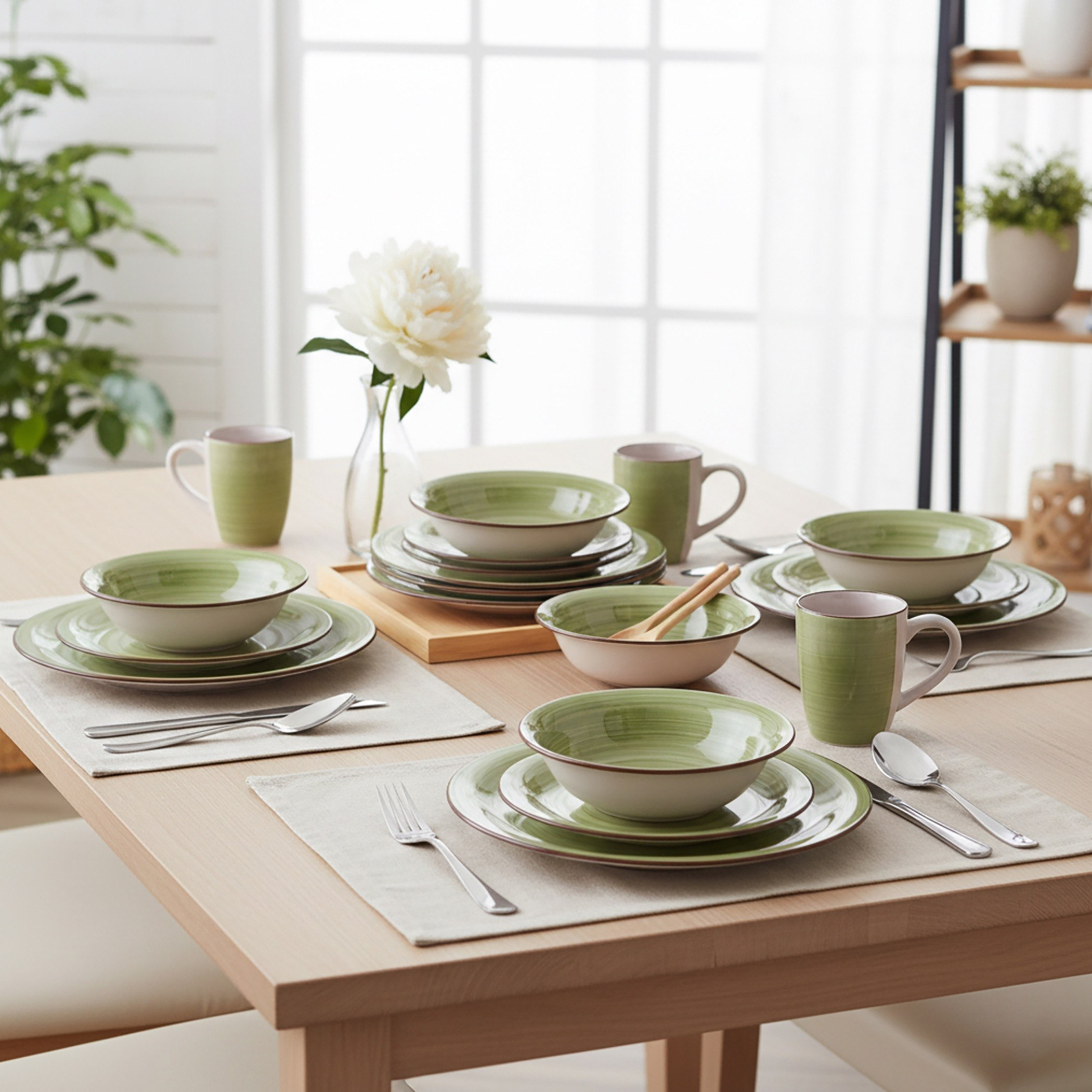 طقم عشاء برسوم يدوية 12 قطعة من فيست - لـ 4 أفراد-hbxdiningroom-tabletop-dinnersets-image-1