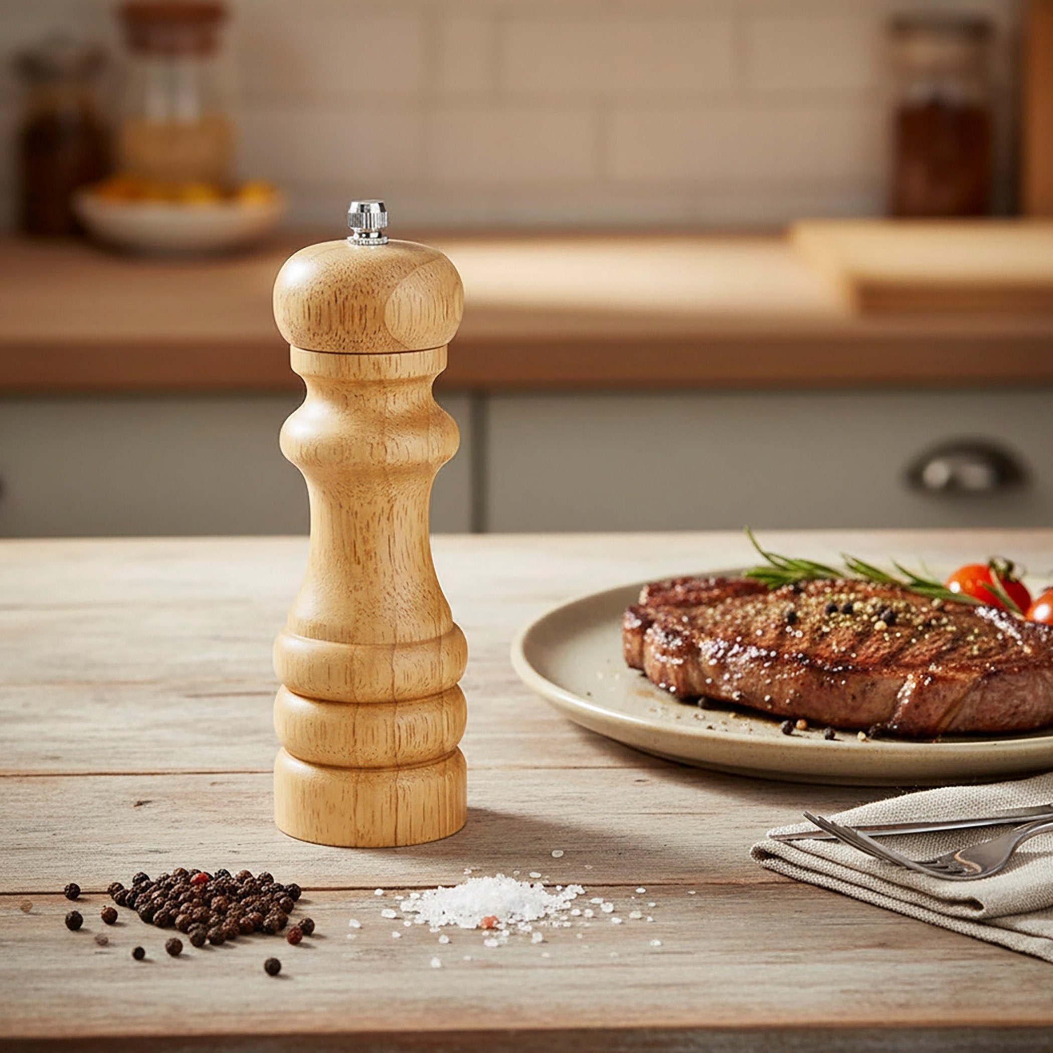 Feast Manual Wooden Pepper Mill-hbxkitchen-kitchenware-kitchenaccessories-image-1