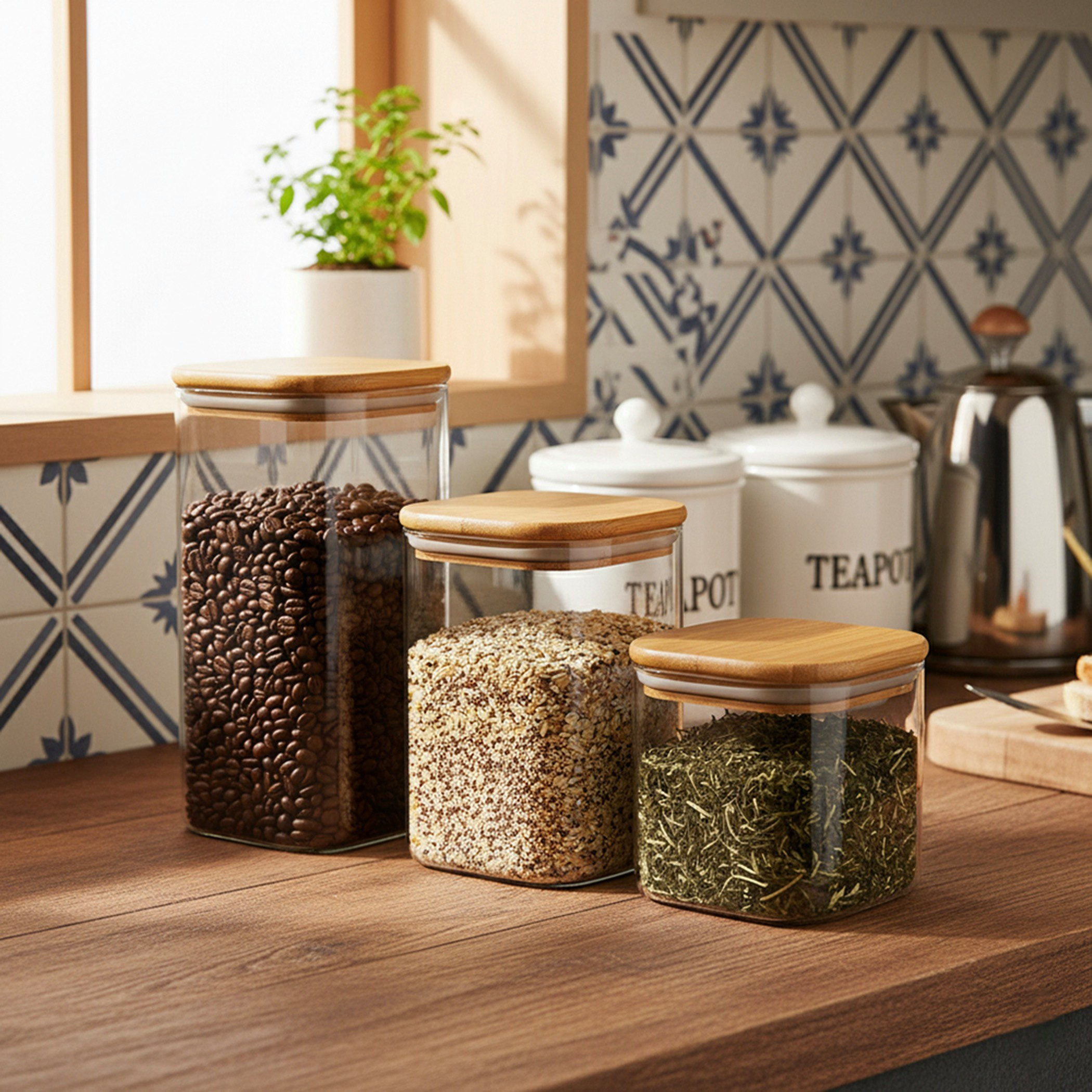طقم جرات زجاج مربعة 3 قطع بيرت من فيست-hbxhomeware-hbxkitchen-image-1