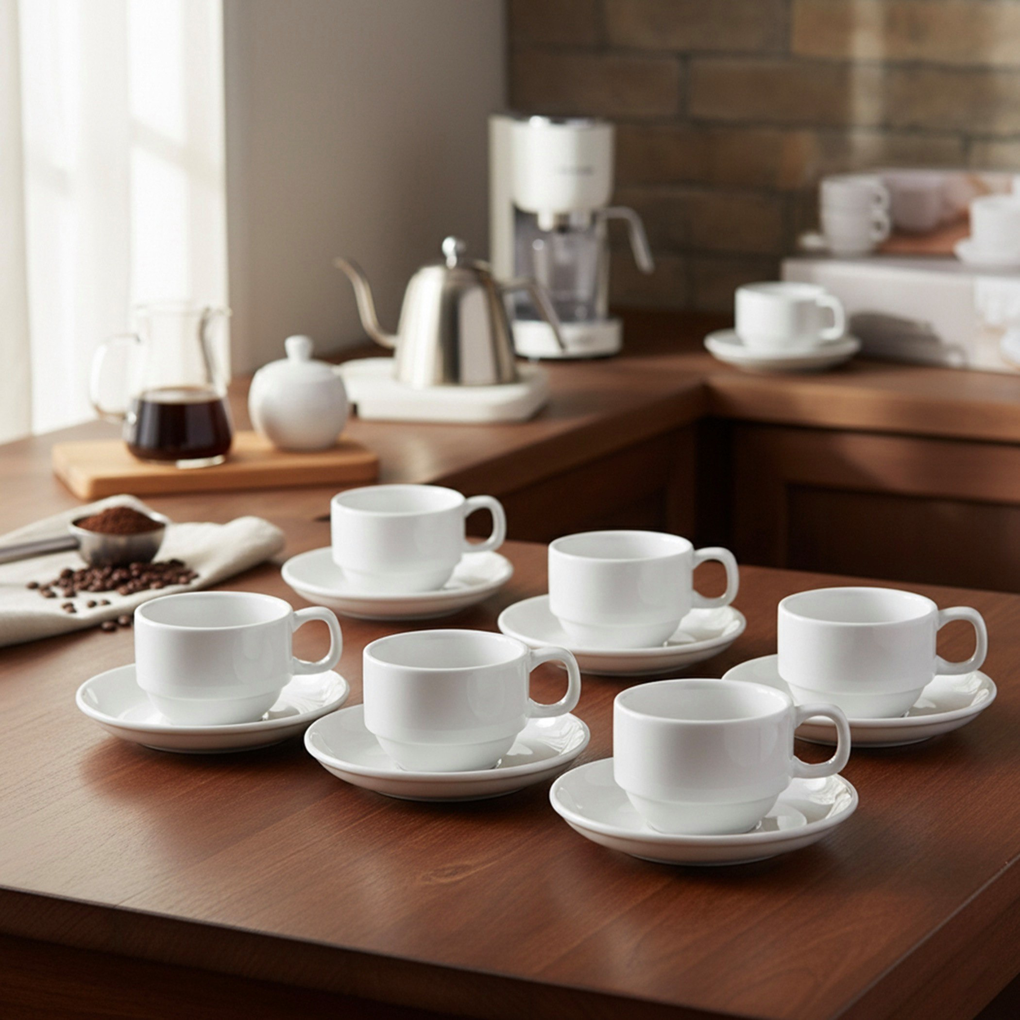 طقم فناجين وصحون تقديم 12 قطعة من فيست - 120 مل-hbxhomeware-hbxkitchen-image-1