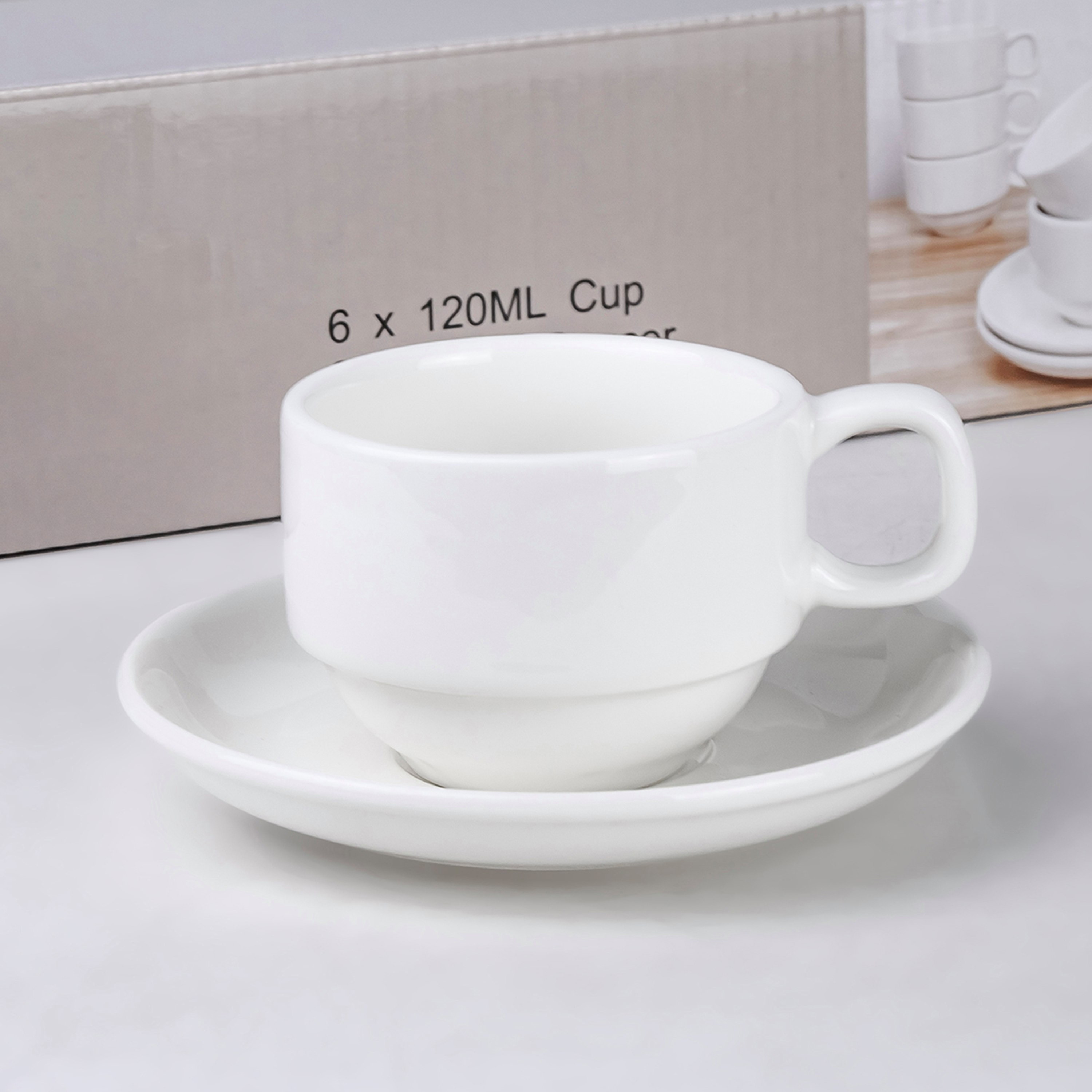 طقم فناجين وصحون تقديم 12 قطعة من فيست - 120 مل-hbxhomeware-hbxkitchen-image-2