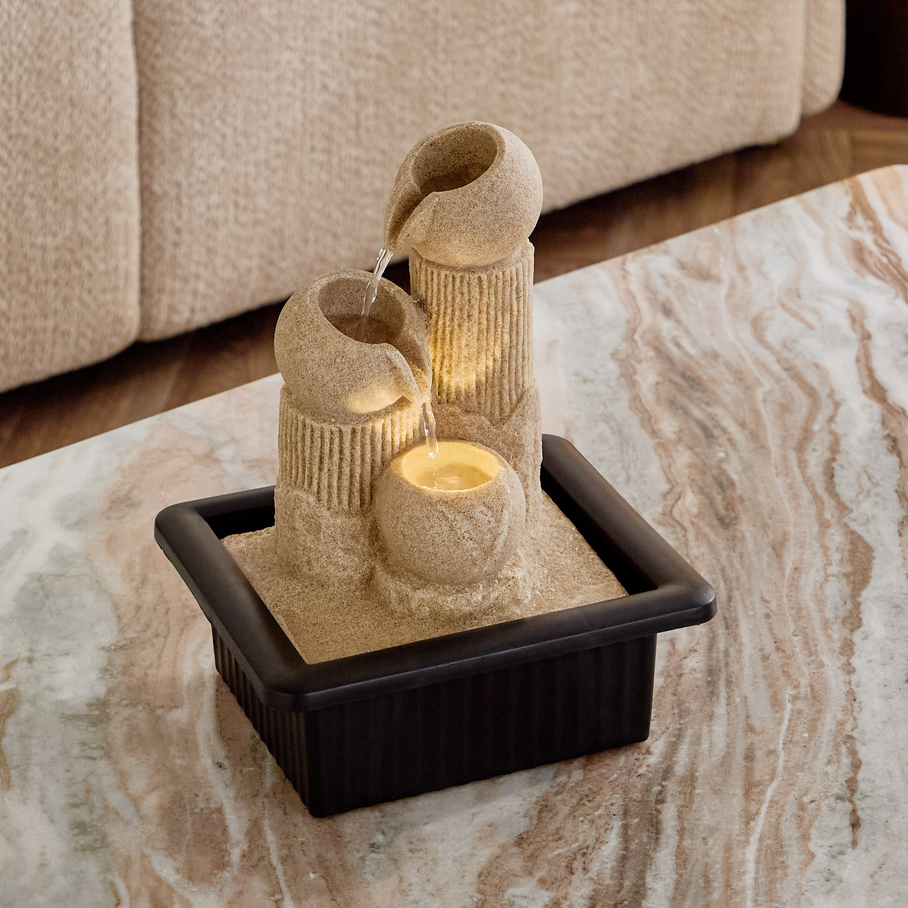 Albane Modern Fountain with LED Light - 21x17x25 cm-hbxhomeware-hbxdecorandfurnishings-image-6