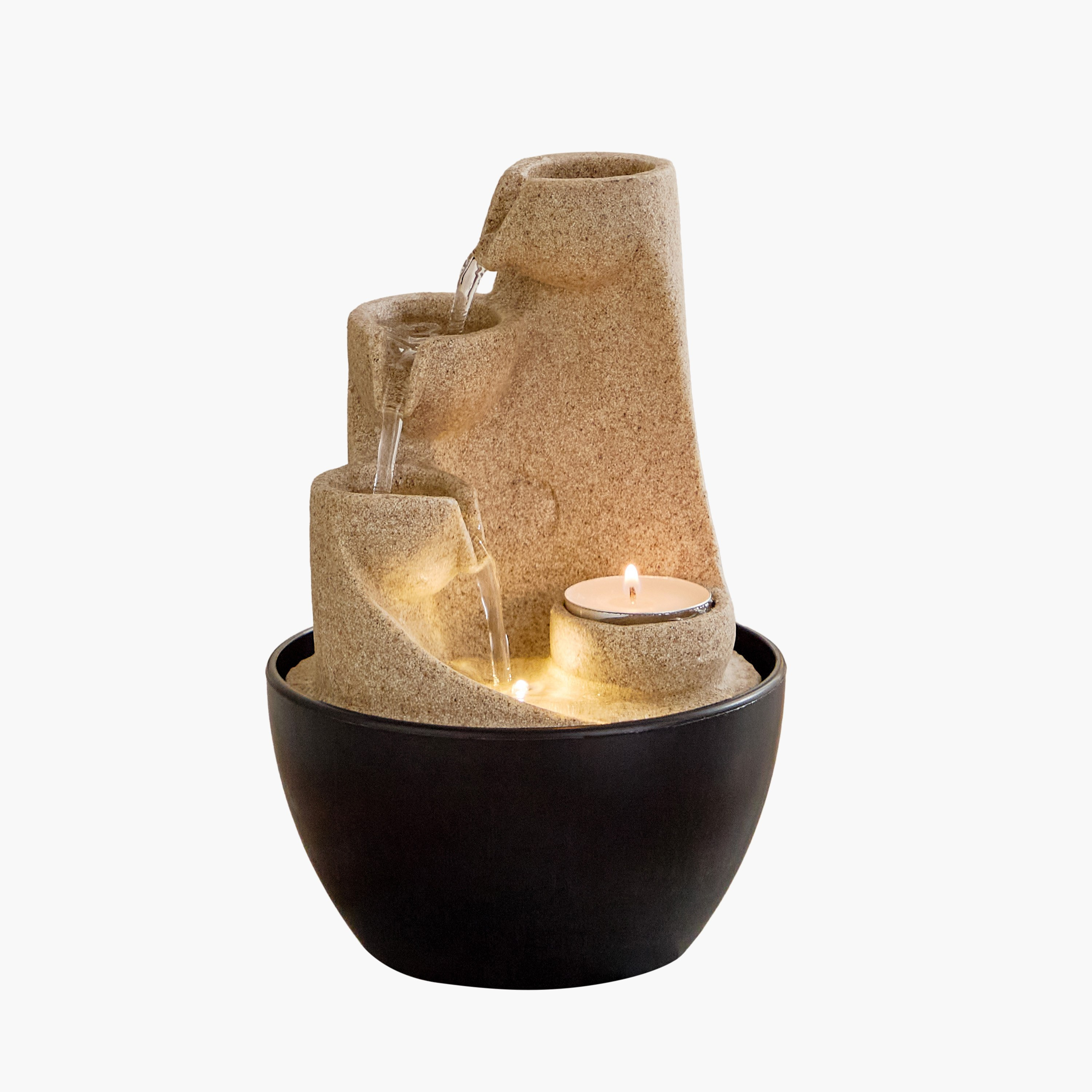Belen Mini Modern Fountain with LED Light - 13x13x18 cm-hbxhomeware-hbxdecorandfurnishings-image-9