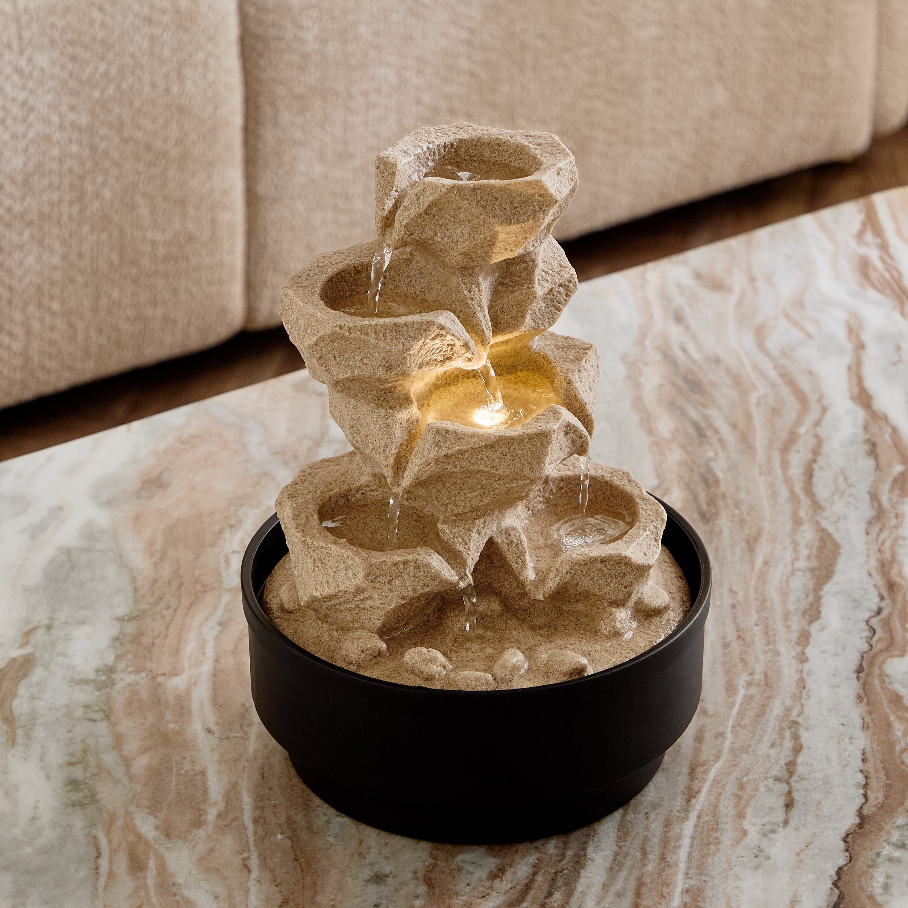 Belen Nature Fountain with 1 LED Light - 21x21x28 cm-hbxhomeware-hbxdecorandfurnishings-image-6