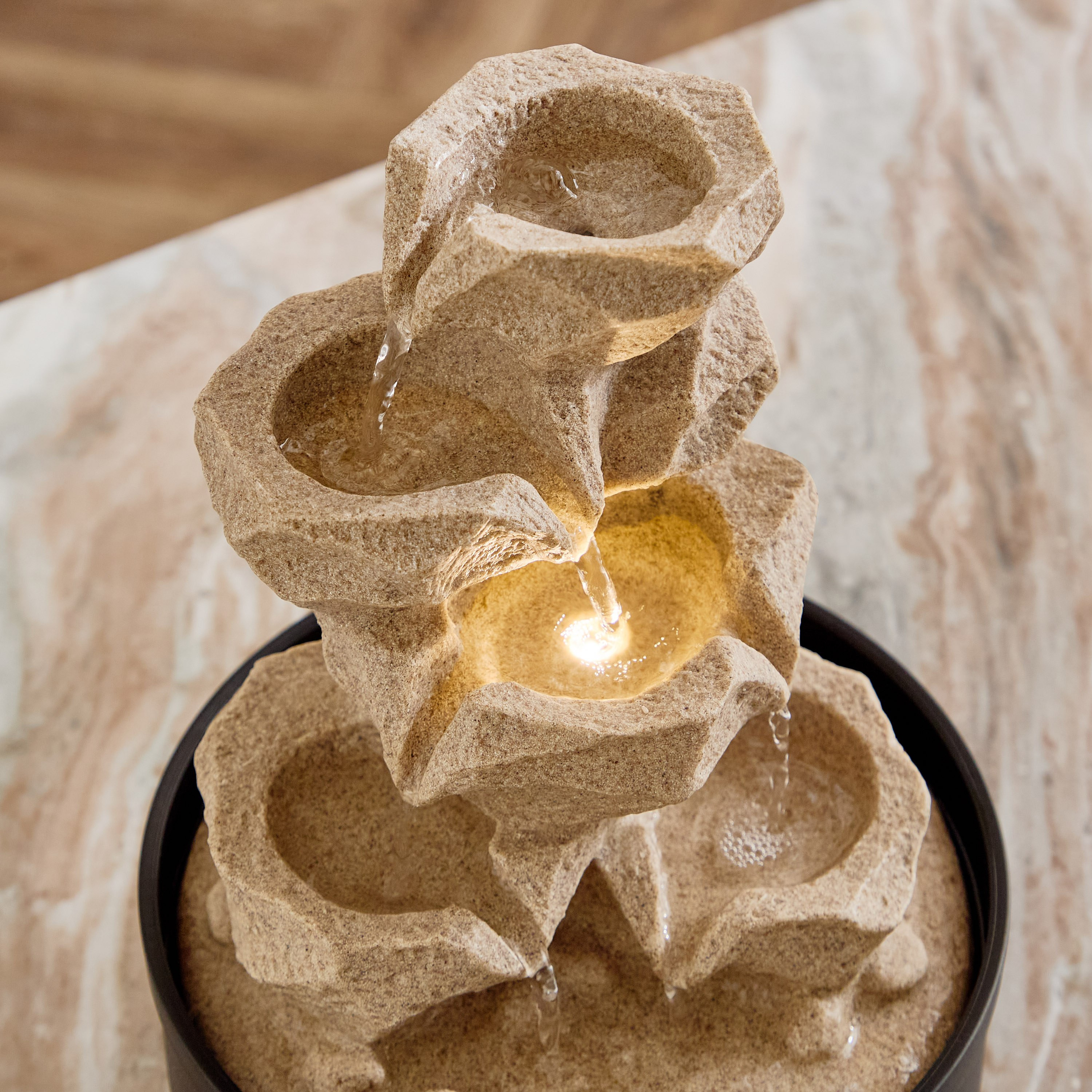 Belen Nature Fountain with 1 LED Light - 21x21x28 cm-hbxhomeware-hbxdecorandfurnishings-image-7
