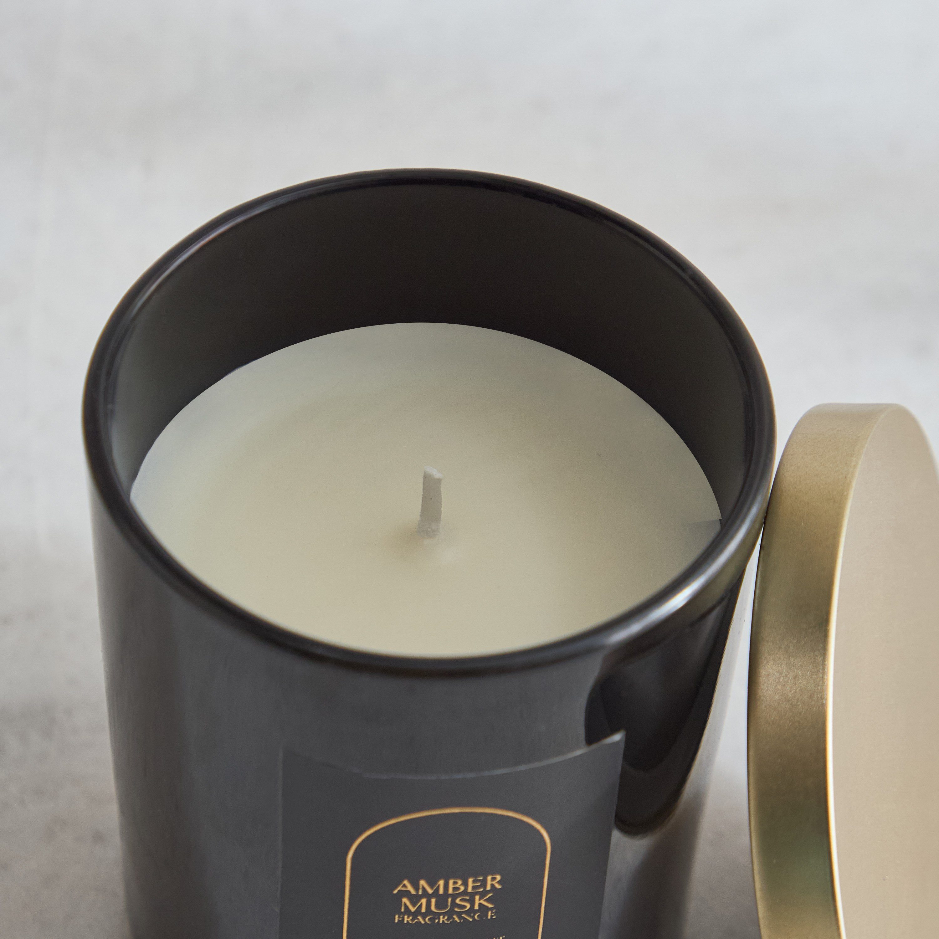 Rabia Midnight Amber Musk Scented Jar Candle with Lid - 170 g-hbxlivingroom-decorandaccessories-candles-image-7