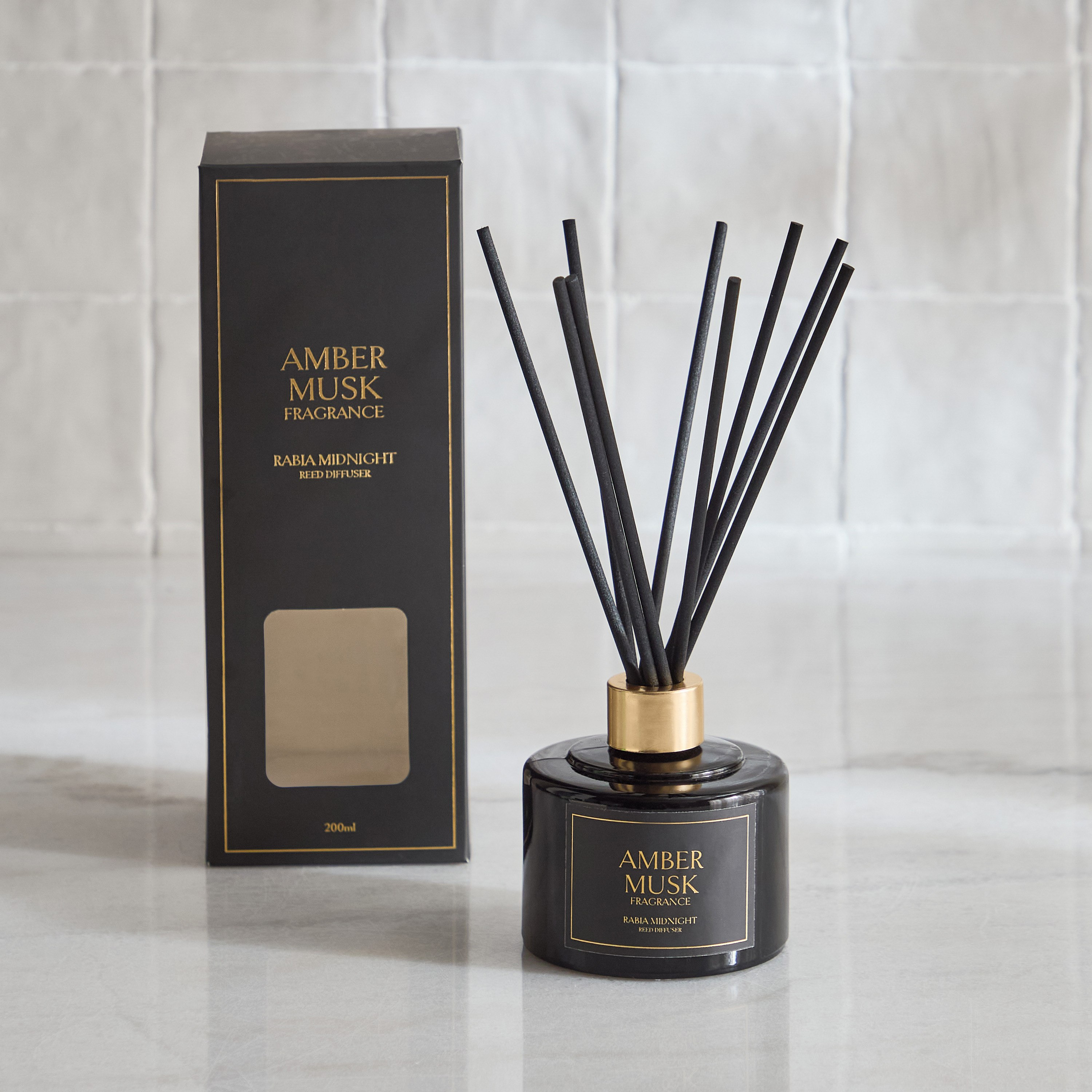 موّزع عطور برائحة العنبر والمسك ميدنايت من رابيا – 200 مل-hbxbedroom-homefragrance-diffusers-image-7