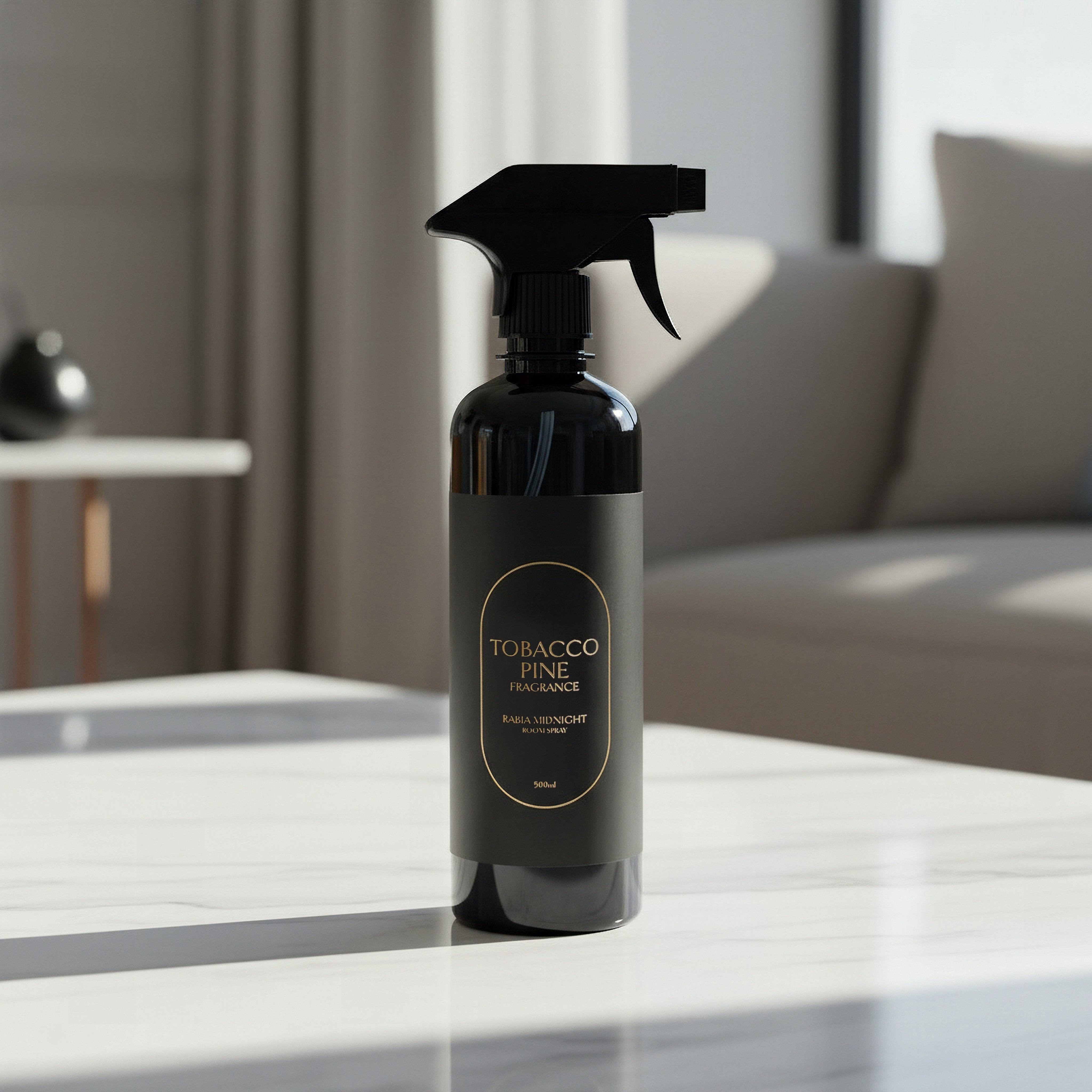 Rabia Midnight Tobacco Pine Room Spray - 500 ml-hbxdecorandfurnishings-homefragrance-roomfreshnersandaromamist-image-1