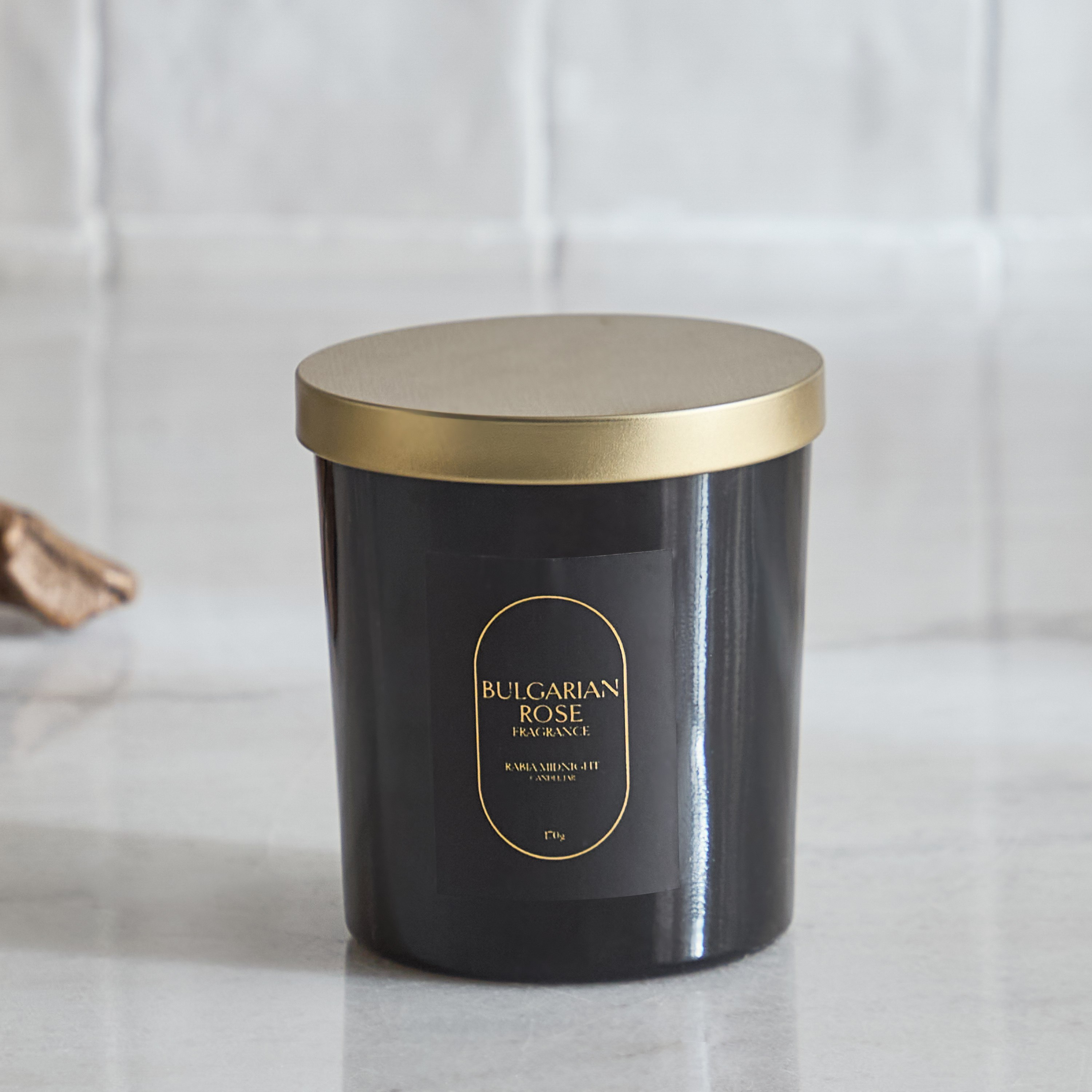 Rabia Midnight Bulgarian Rose Scented Jar Candle with Lid - 170 g-hbxlivingroom-decorandaccessories-candles-image-5