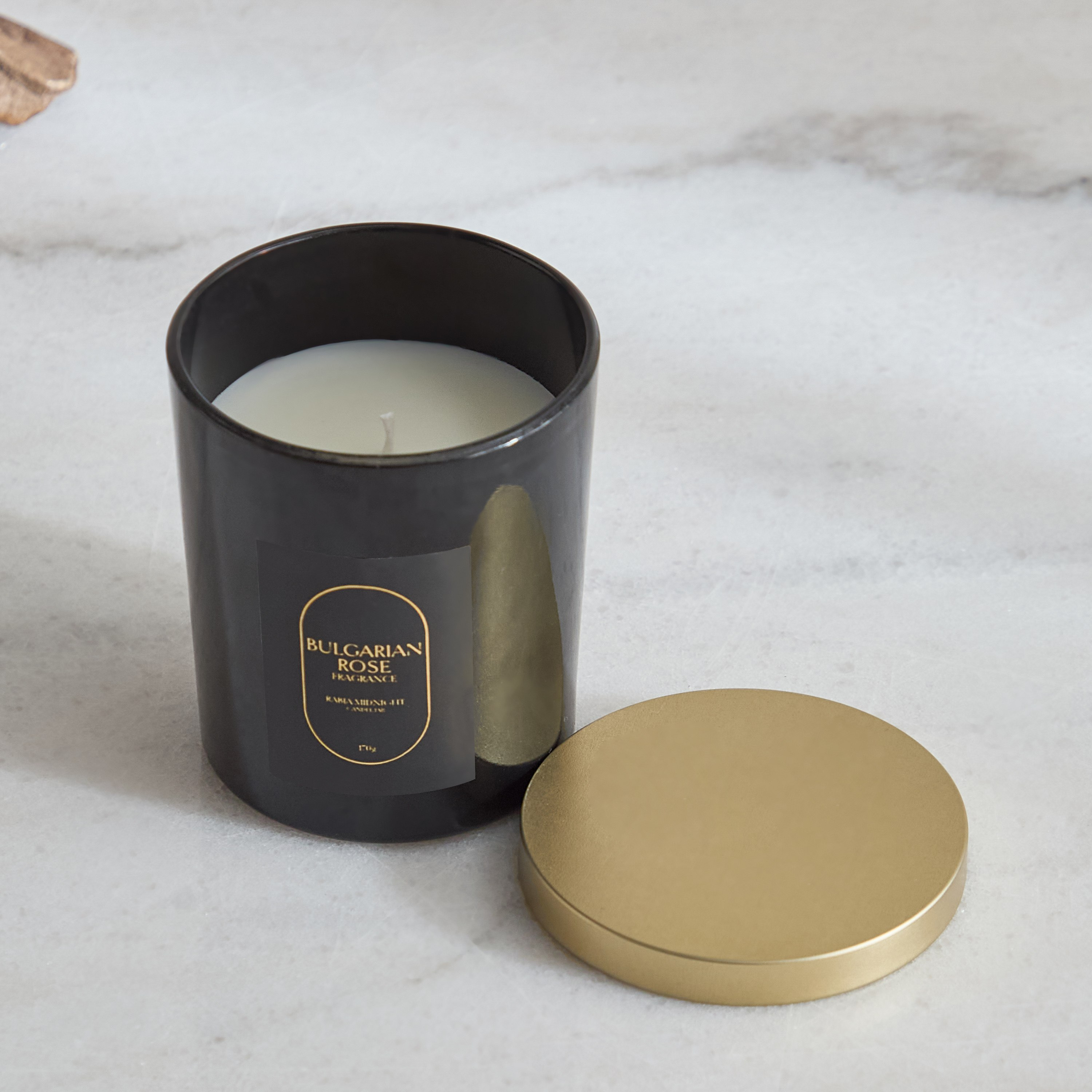 Rabia Midnight Bulgarian Rose Scented Jar Candle with Lid - 170 g-hbxlivingroom-decorandaccessories-candles-image-6