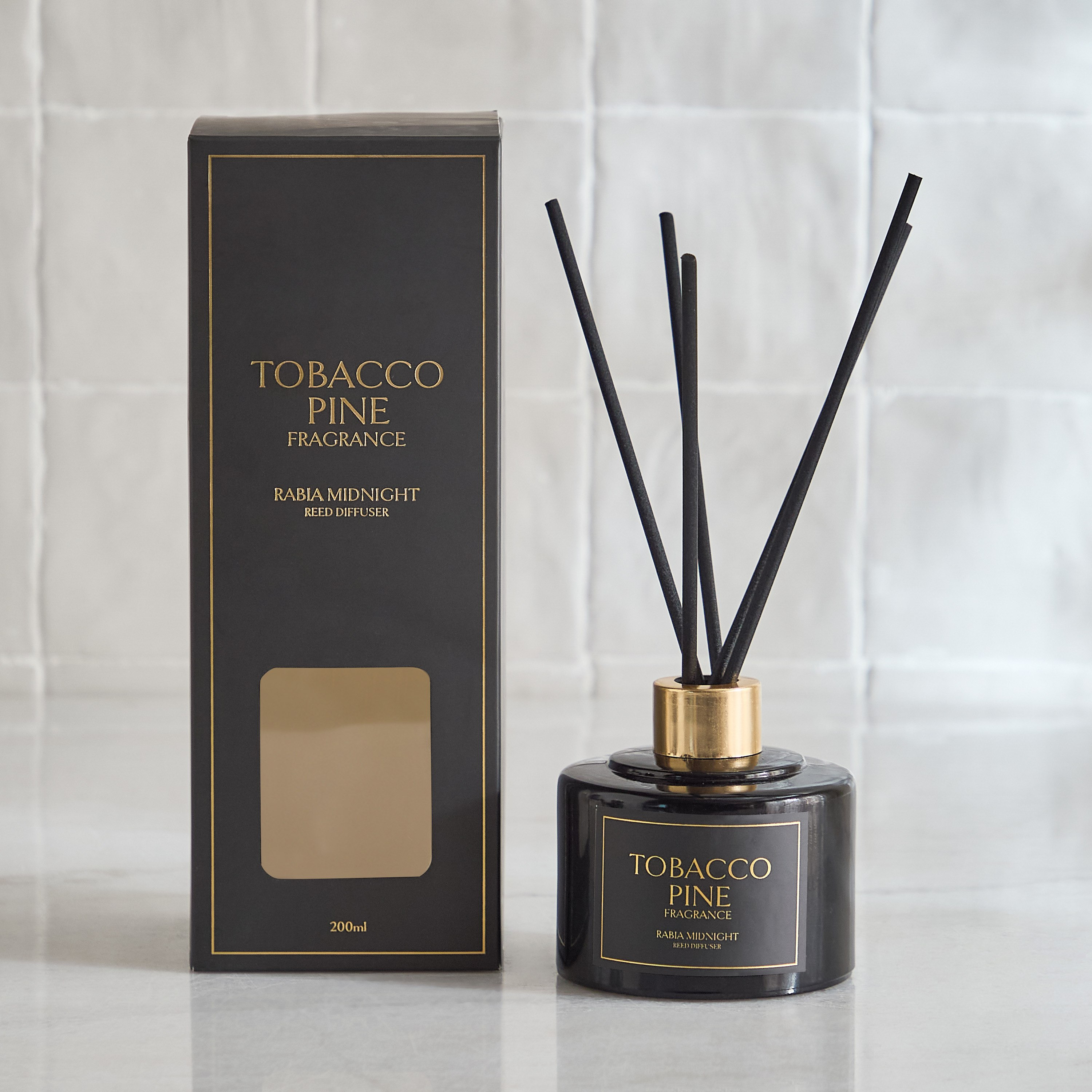 موزع عطور بالأعواد برائحة ميدنايت توباكو باين من ربيع - 200 مل-hbxbedroom-homefragrance-diffusers-image-5