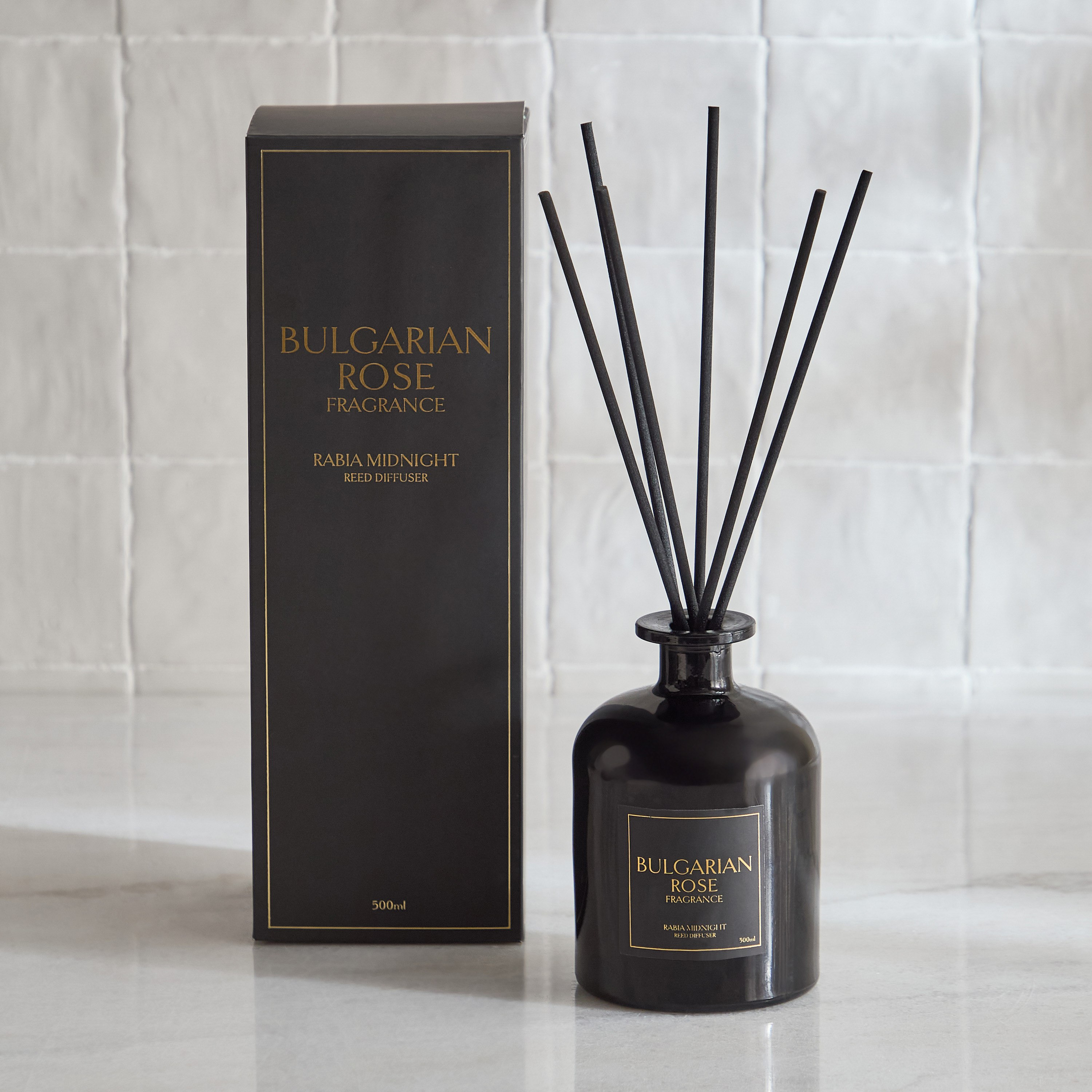 Rabia Midnight Bulgarian Rose Scented Reed Diffuser - 500 ml-hbxbedroom-homefragrance-diffusers-image-5